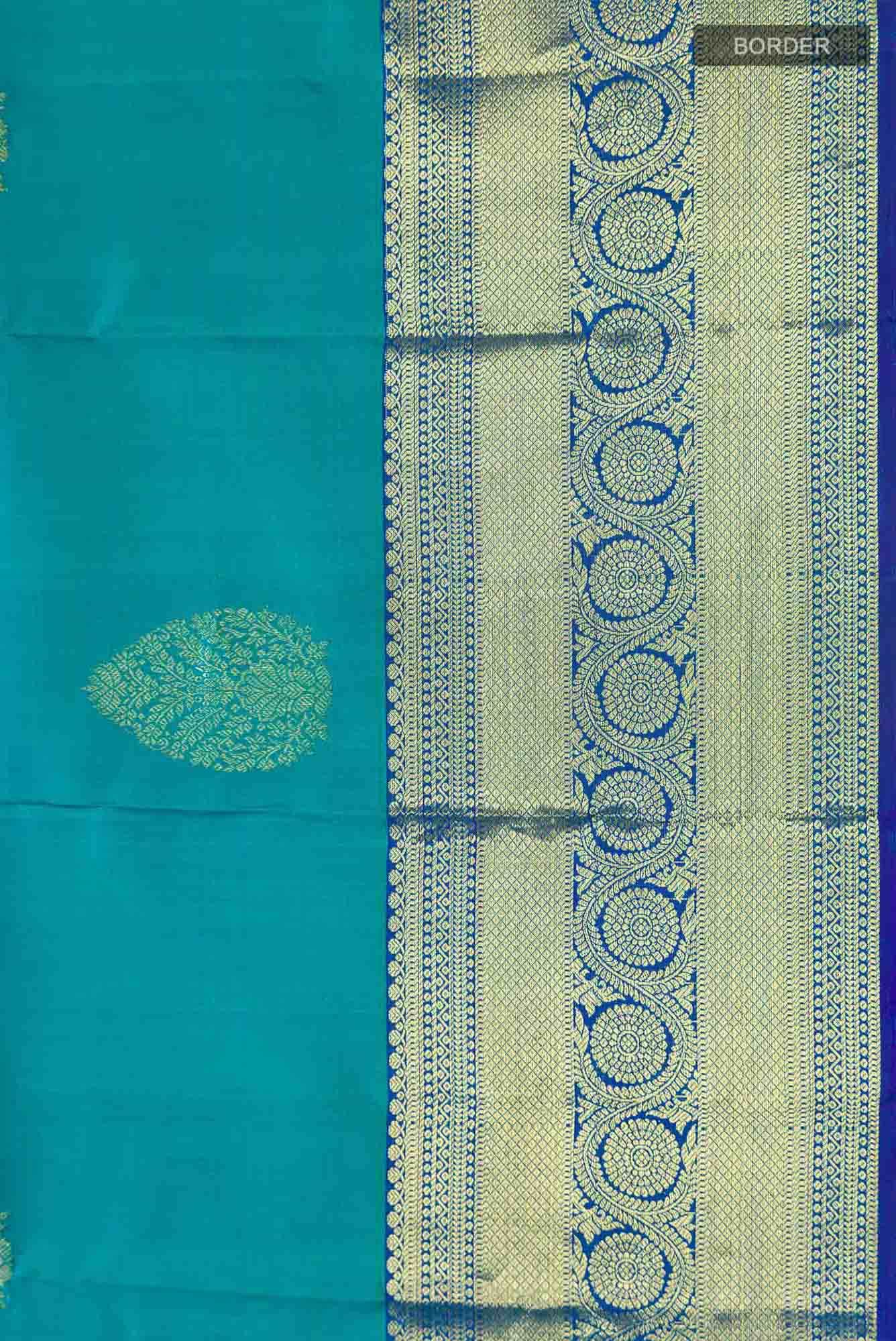 Blue Kanchipuram Silk Saree