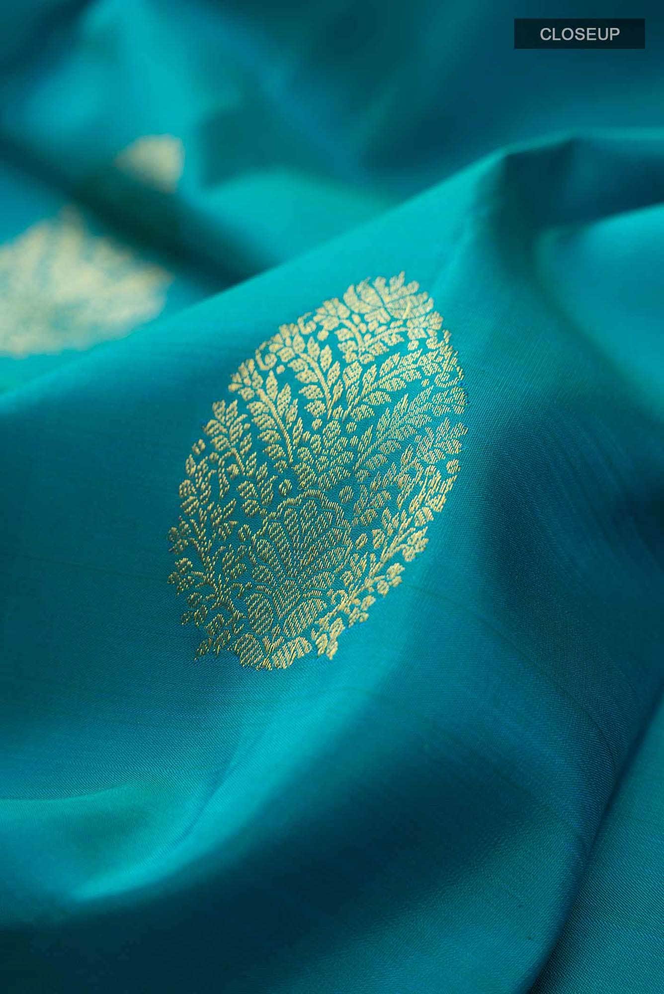 Blue Kanchipuram Silk Saree