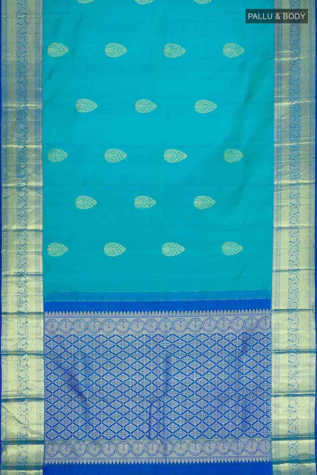 Blue Kanchipuram Silk Saree