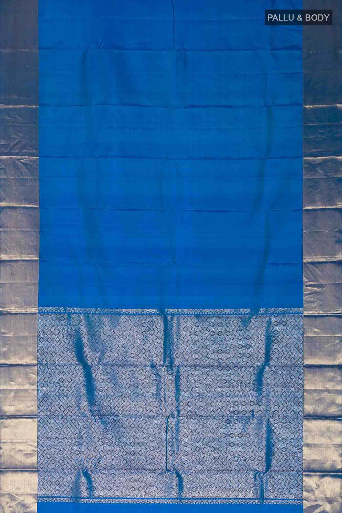Blue Kanchipuram Silk Saree