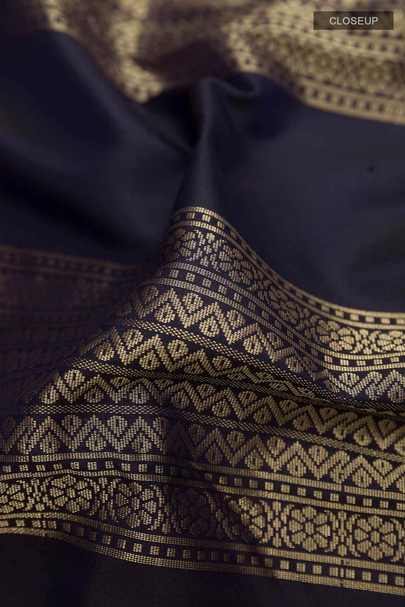 Blue Kanchipuram Silk Saree
