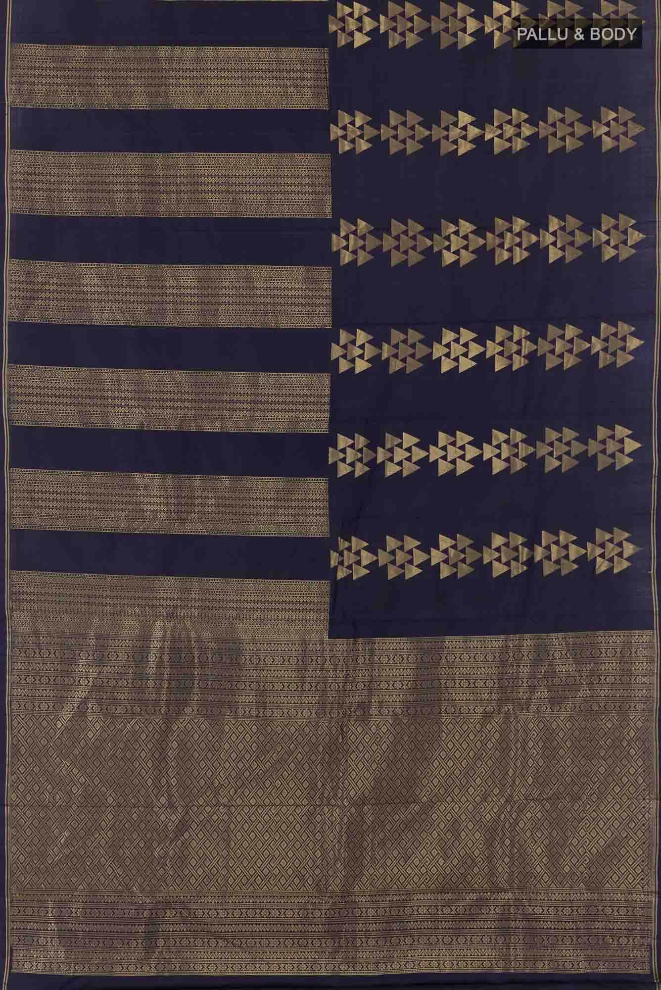 Blue Kanchipuram Silk Saree
