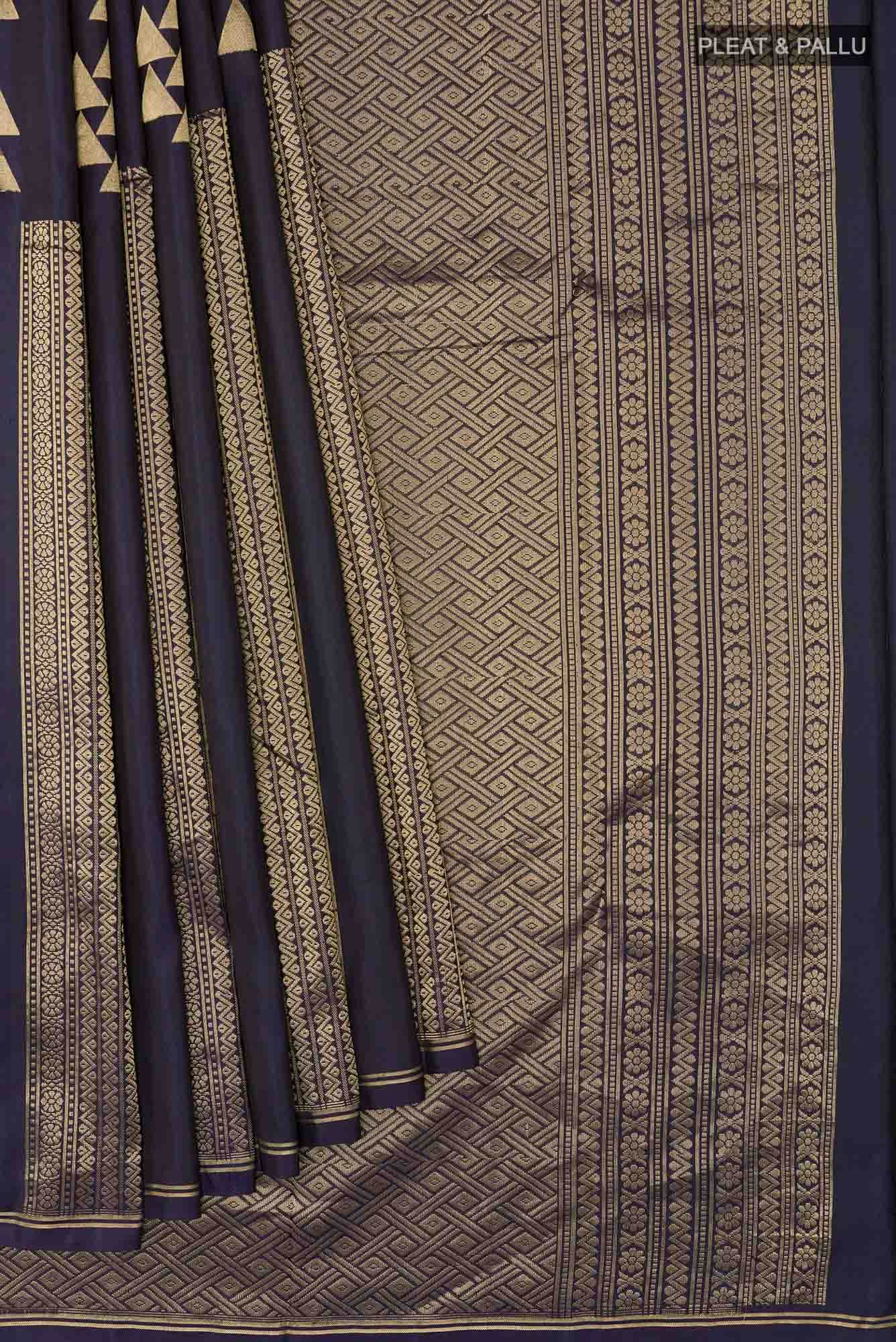 Blue Kanchipuram Silk Saree