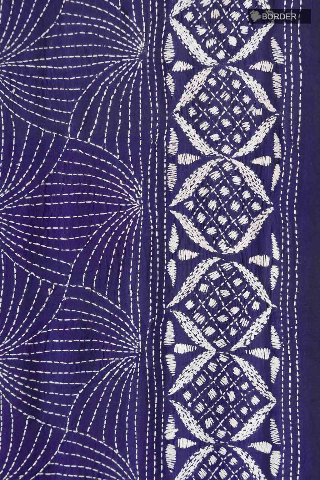 Blue Bhagalpuri Tussar Silk Saree