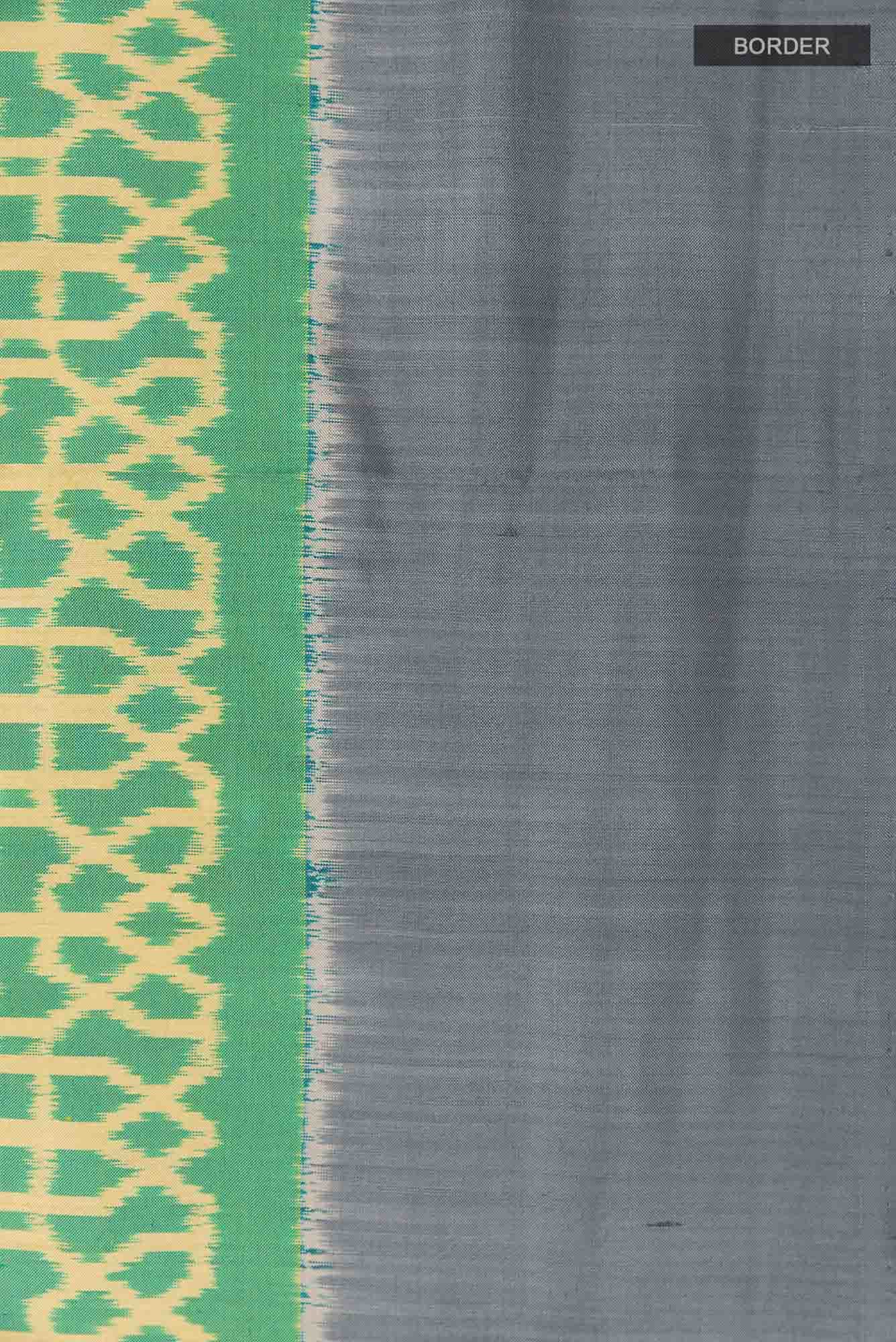 Green Dual Tone Pochampally Silk Saree