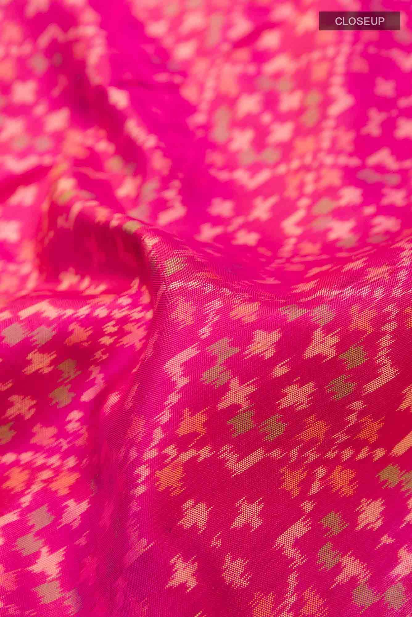 Pink Rajkot Patola Silk Saree