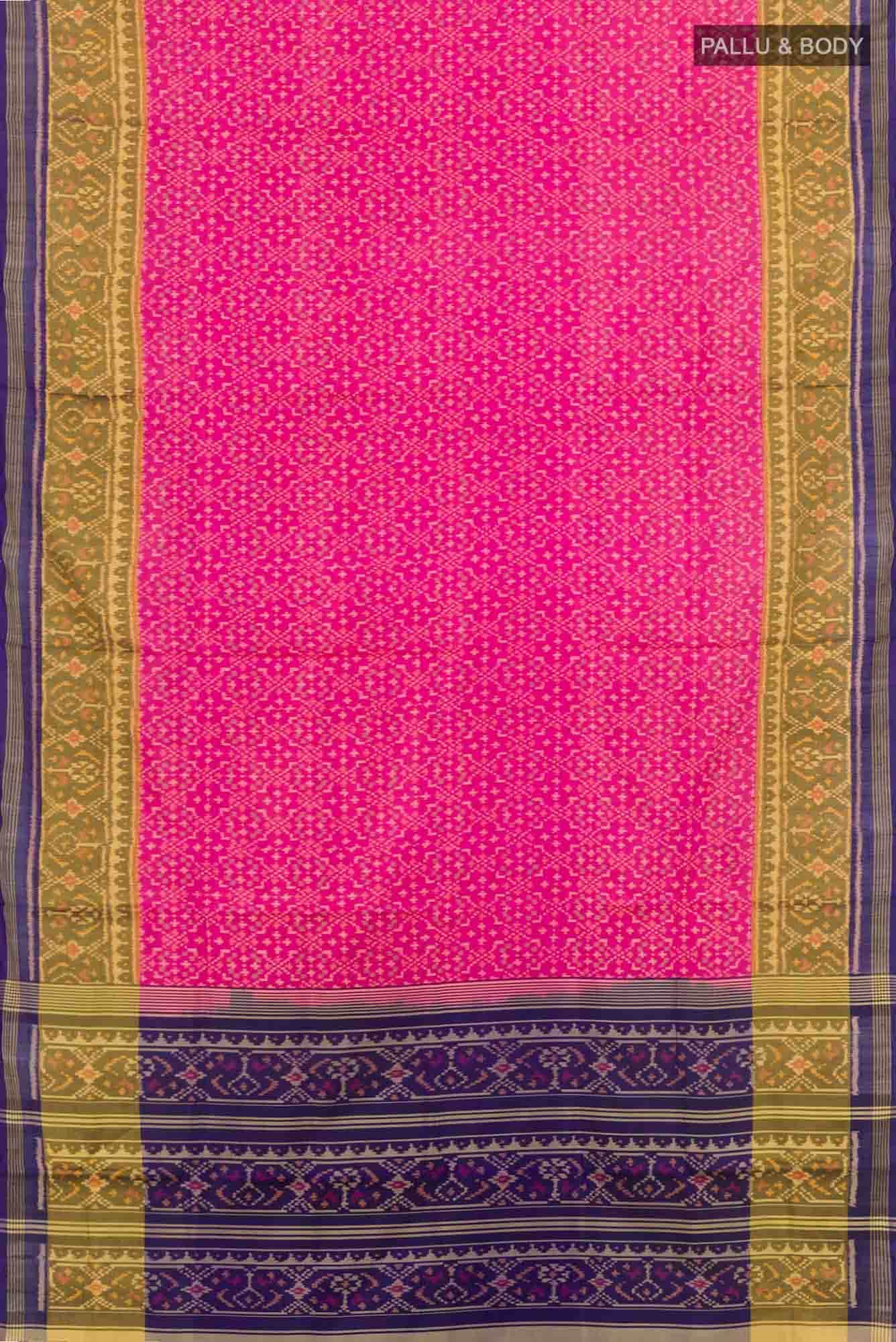 Pink Rajkot Patola Silk Saree