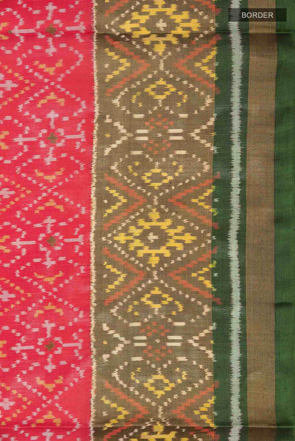 Red Rajkot Patola Silk Saree