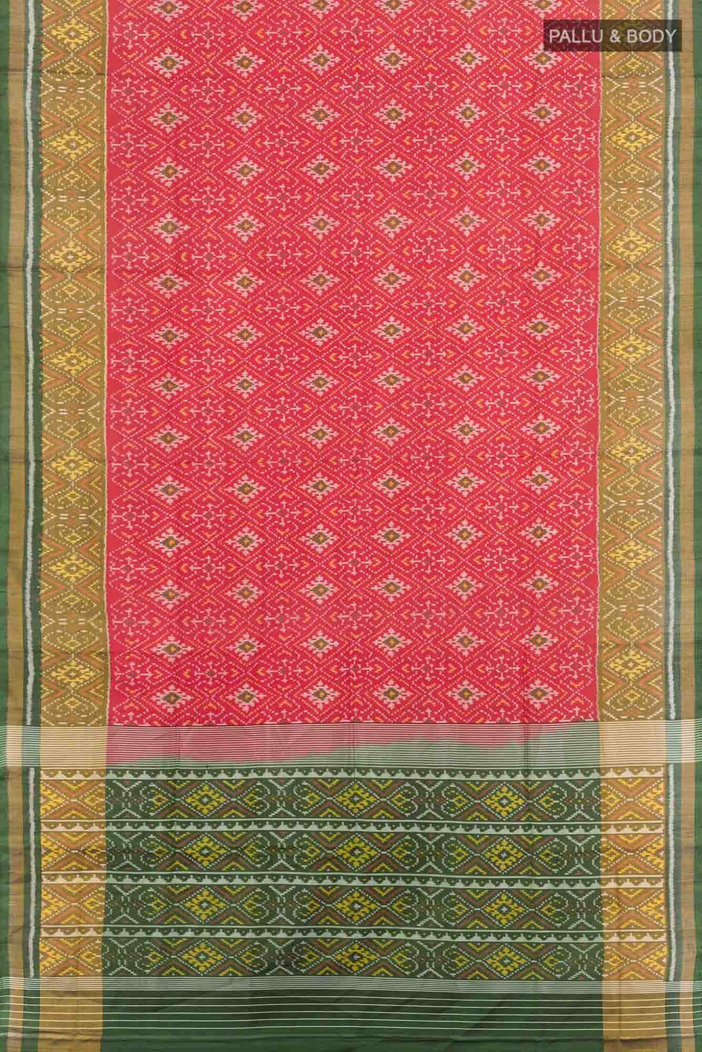 Red Rajkot Patola Silk Saree