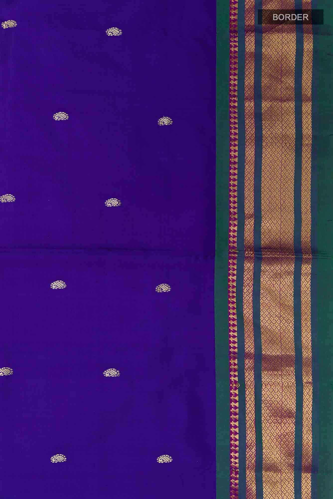 Royal Blue Paithani Silk Saree