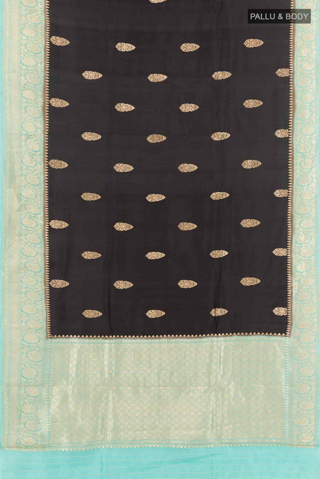 Black Banarasi Katan Silk Saree