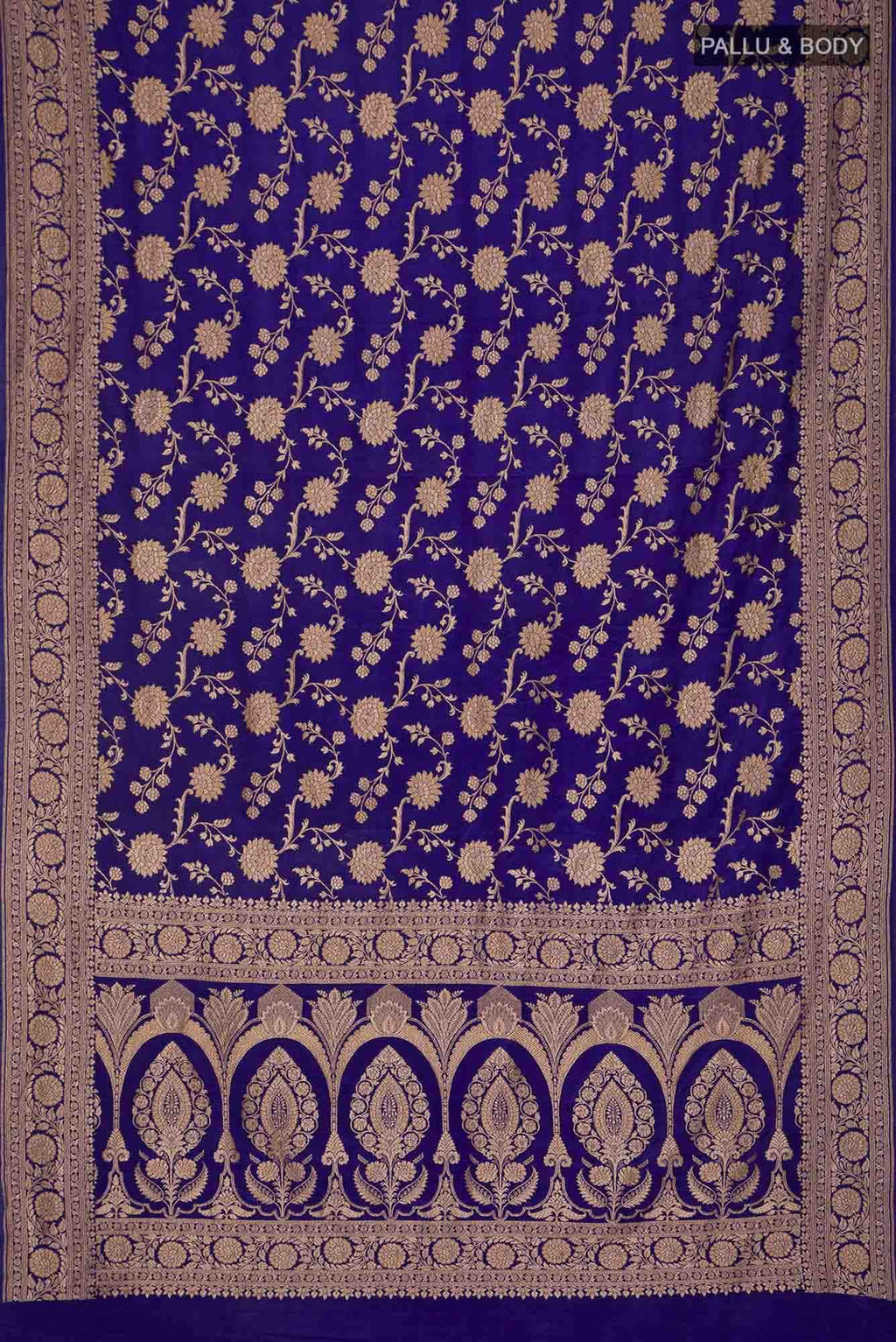 Blue Banarasi Georgette Saree