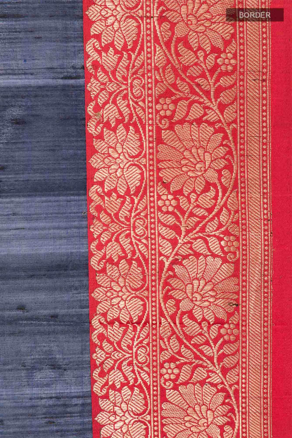 Dark Blue Banarasi Katan Silk Saree