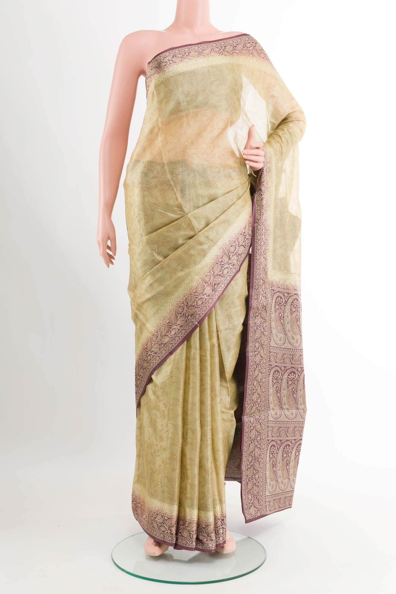 Golden Tussar Saree