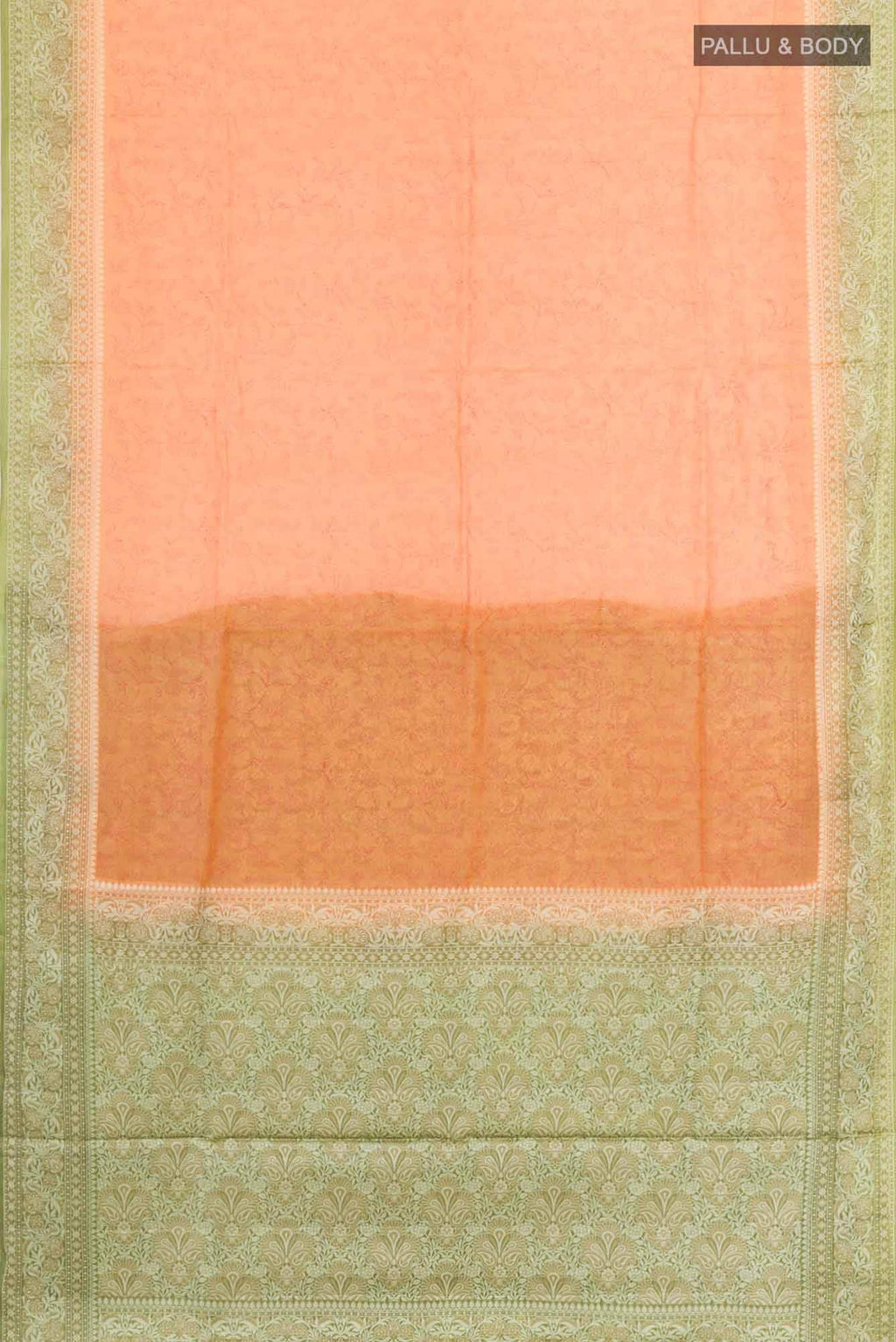 Orange Tussar Saree