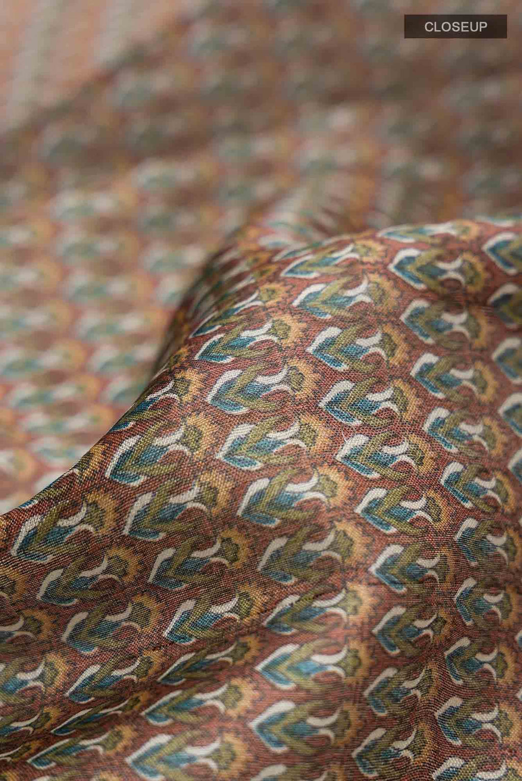 Brown Bhagalpuri Tussar Silk Saree