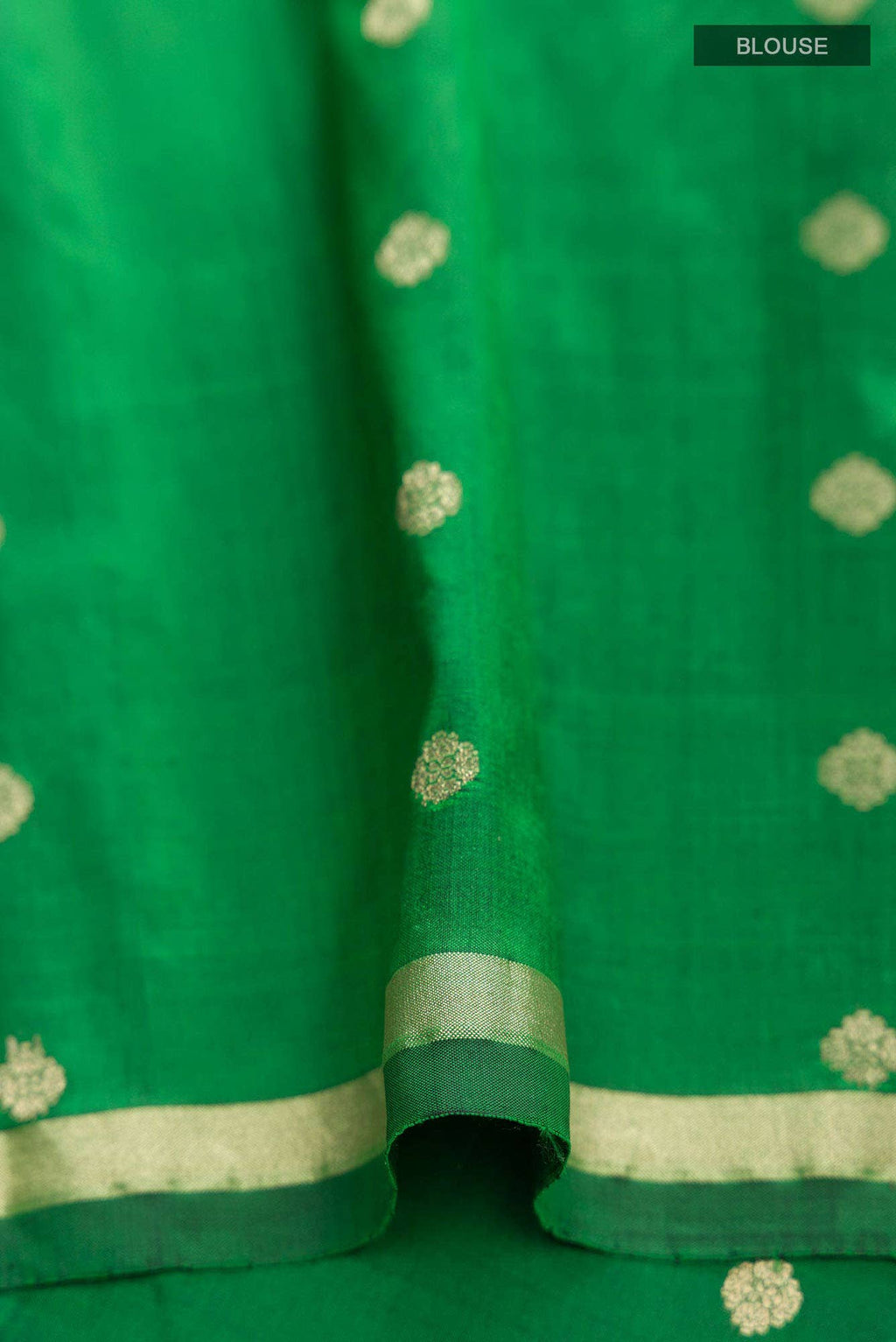 Green Banarasi Katan Silk Saree