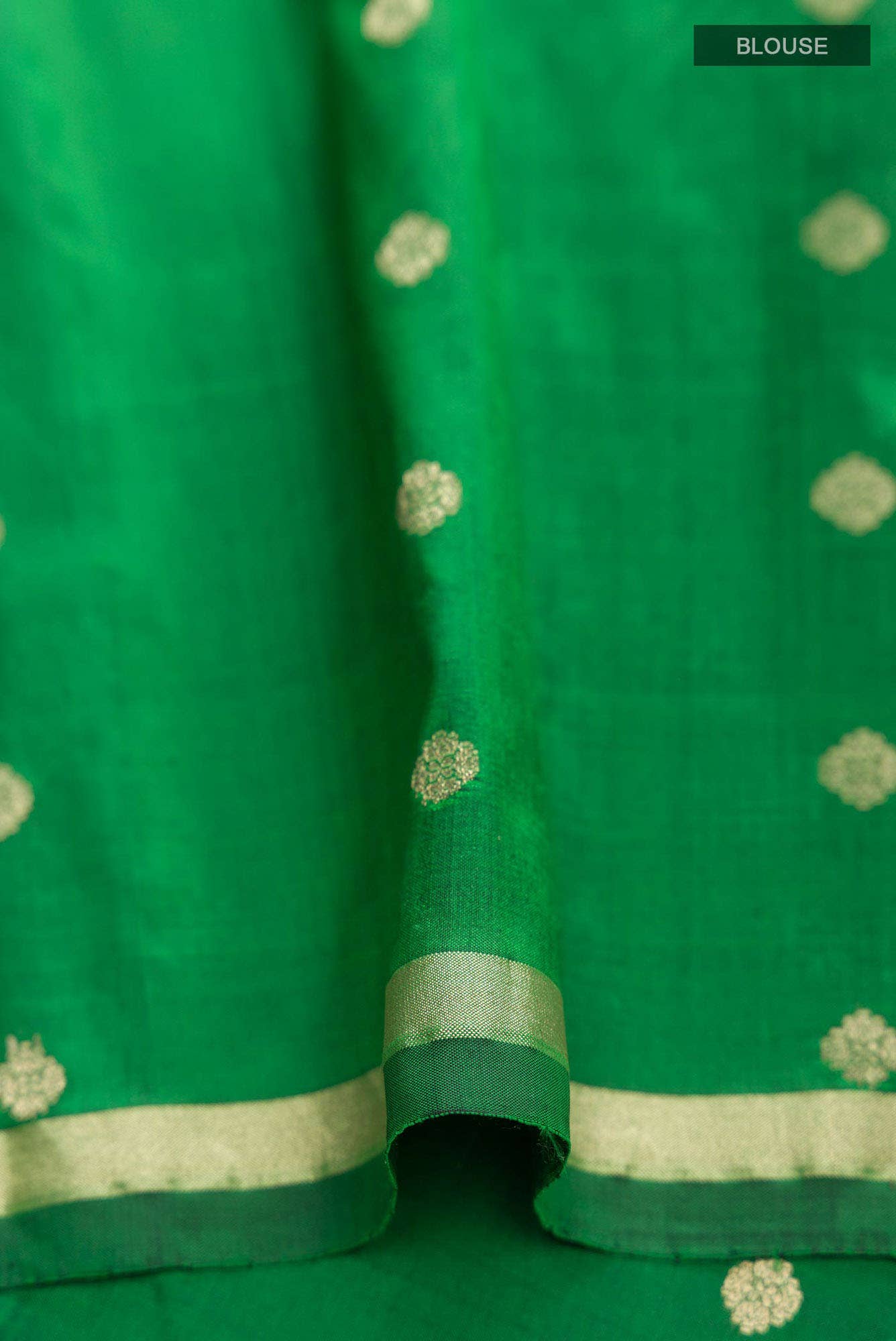 Green Banarasi Katan Silk Saree