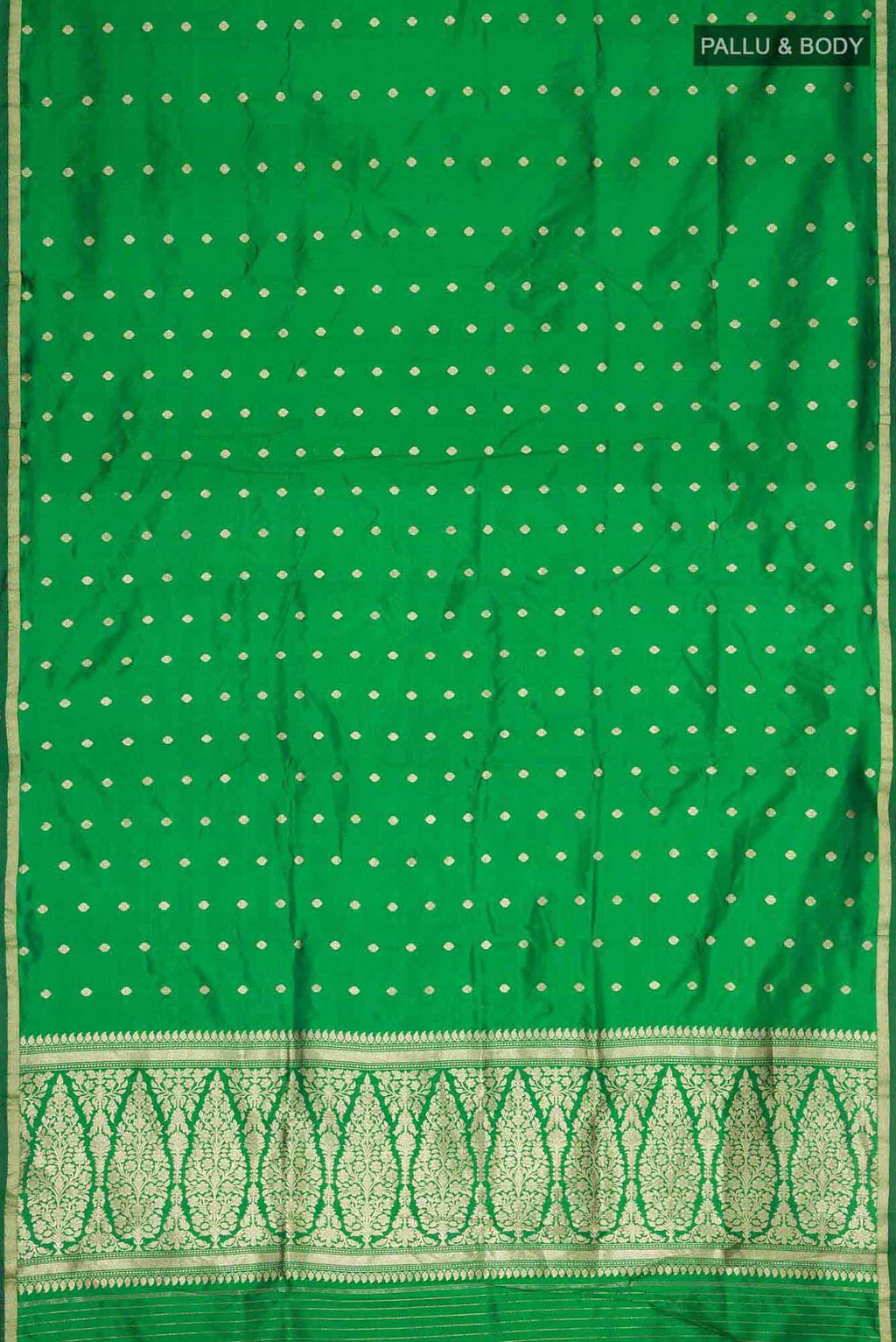 Green Banarasi Katan Silk Saree