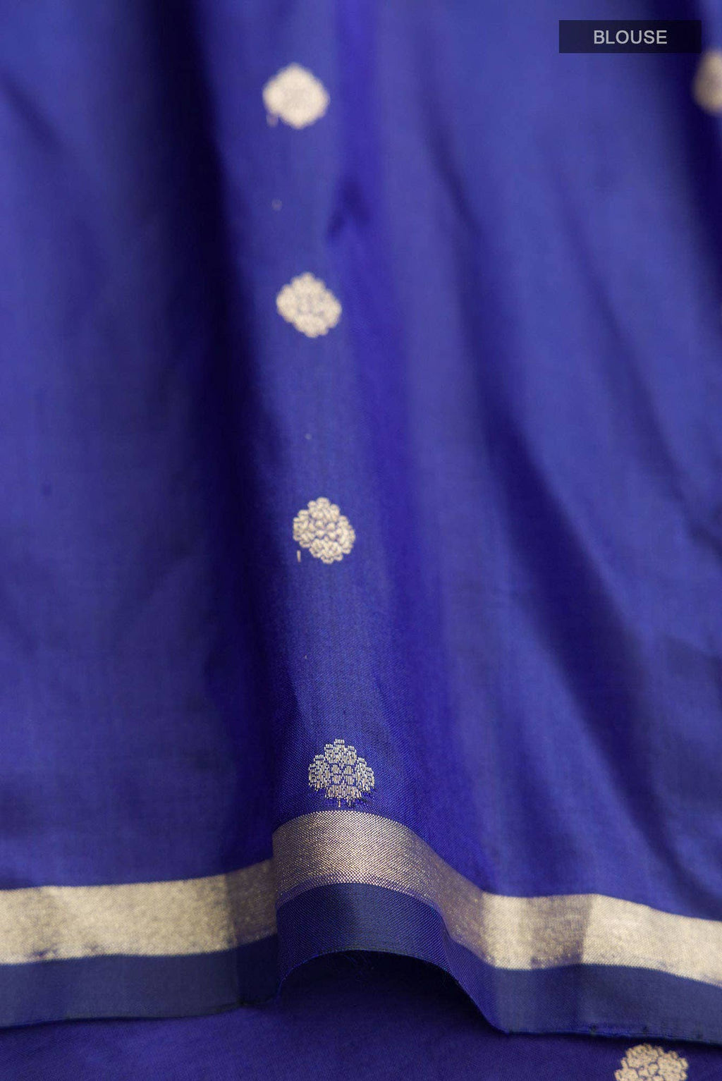 Blue Banarasi Katan Silk Saree