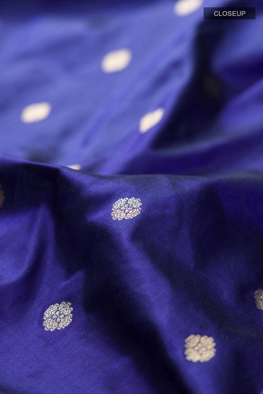 Blue Banarasi Katan Silk Saree