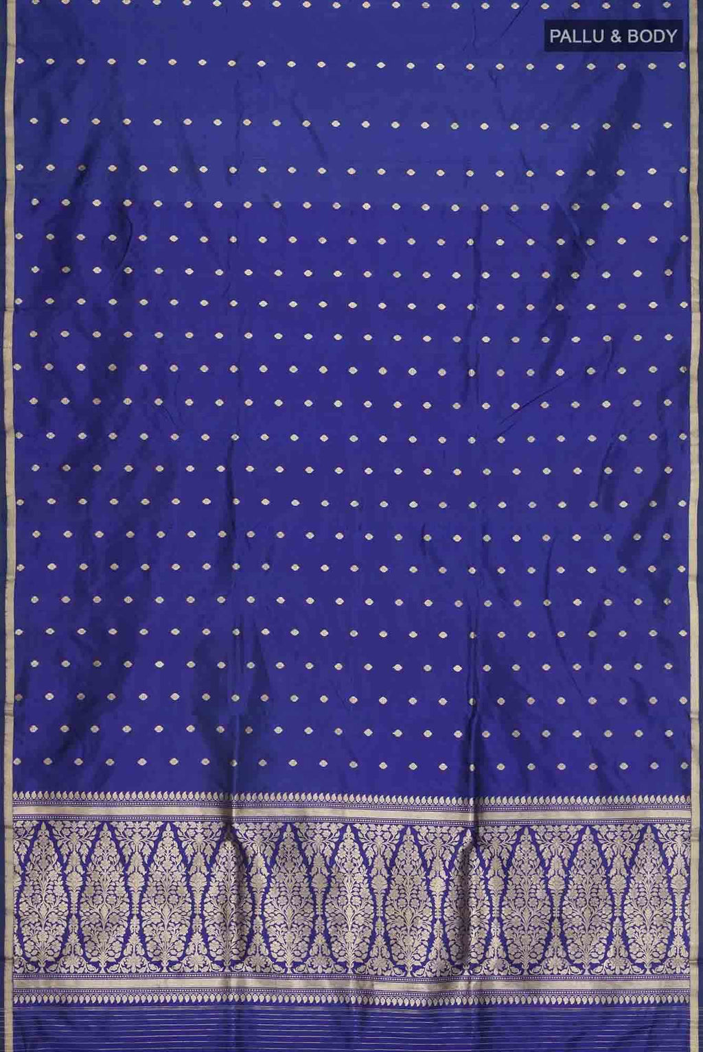 Blue Banarasi Katan Silk Saree