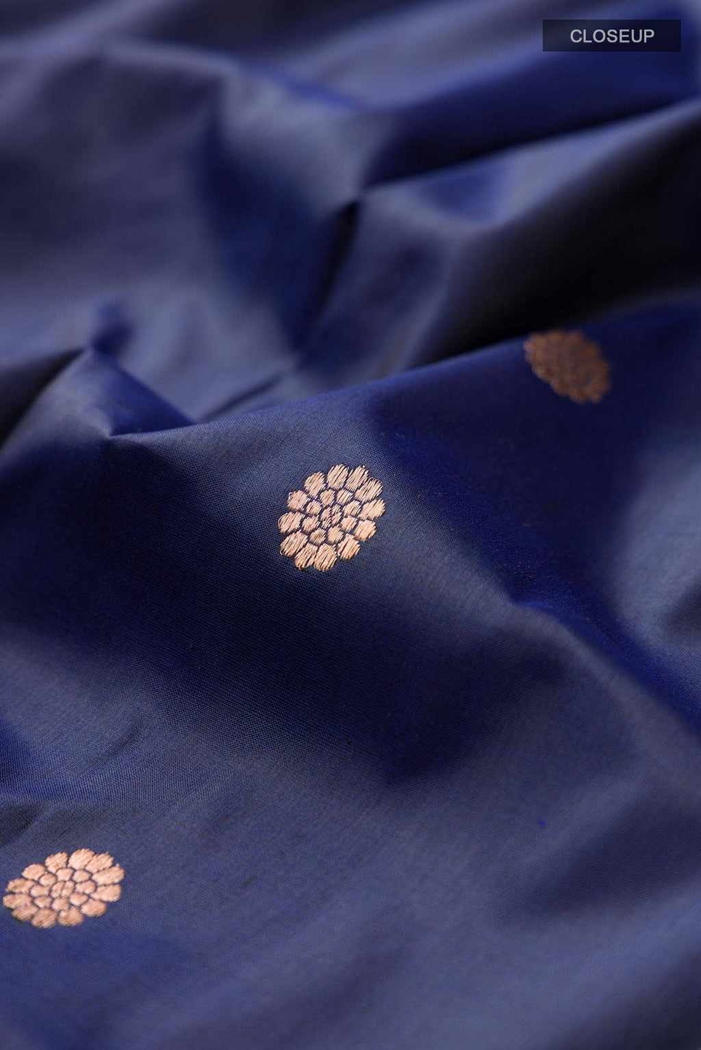 Blue Banarasi Katan Silk Saree