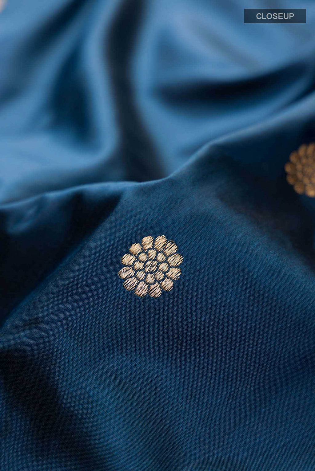 Blue Banarasi Katan Silk Saree