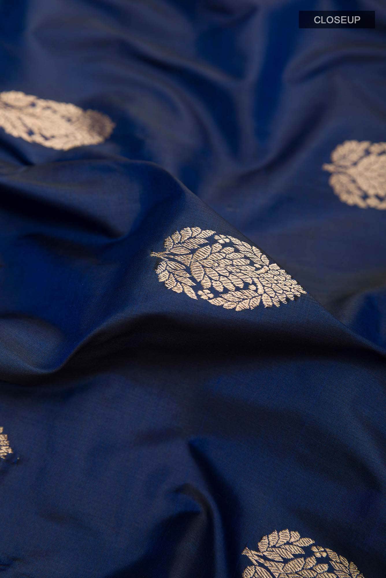 Blue Banarasi Silk Saree