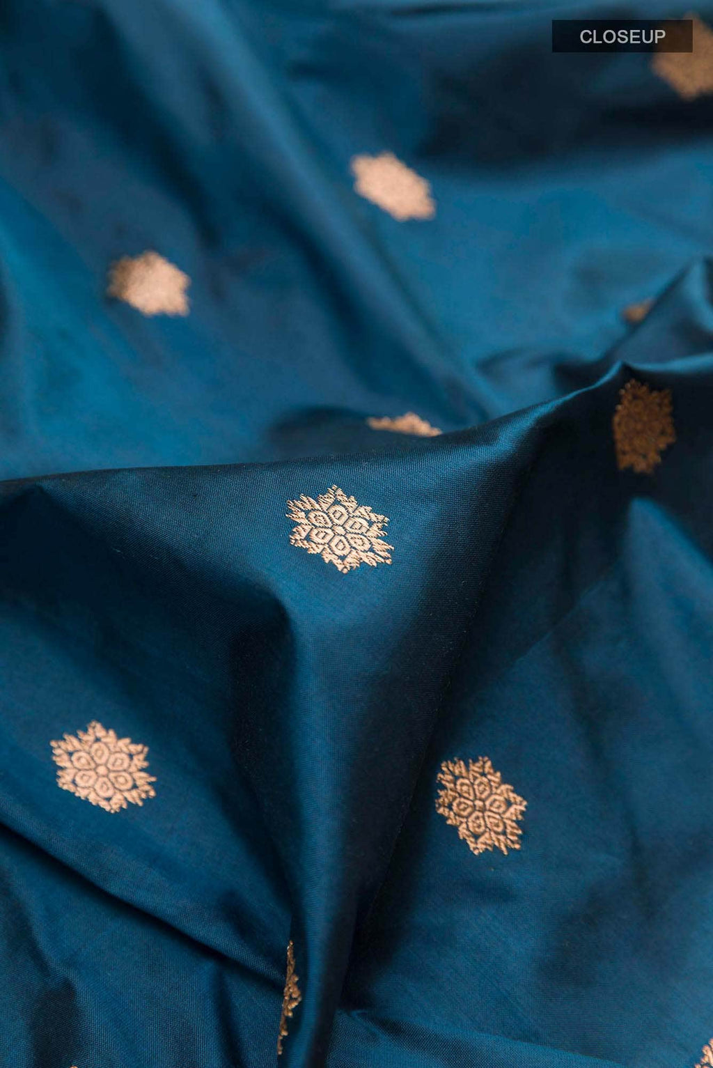 Blue Banarasi Katan Silk Saree