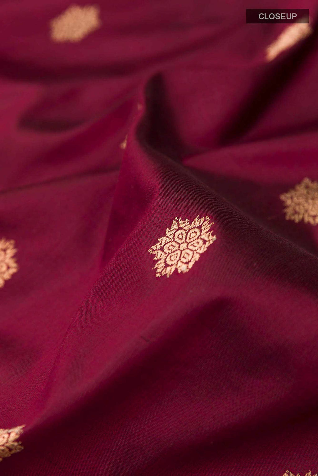 Maroon Banarasi Katan Silk Saree