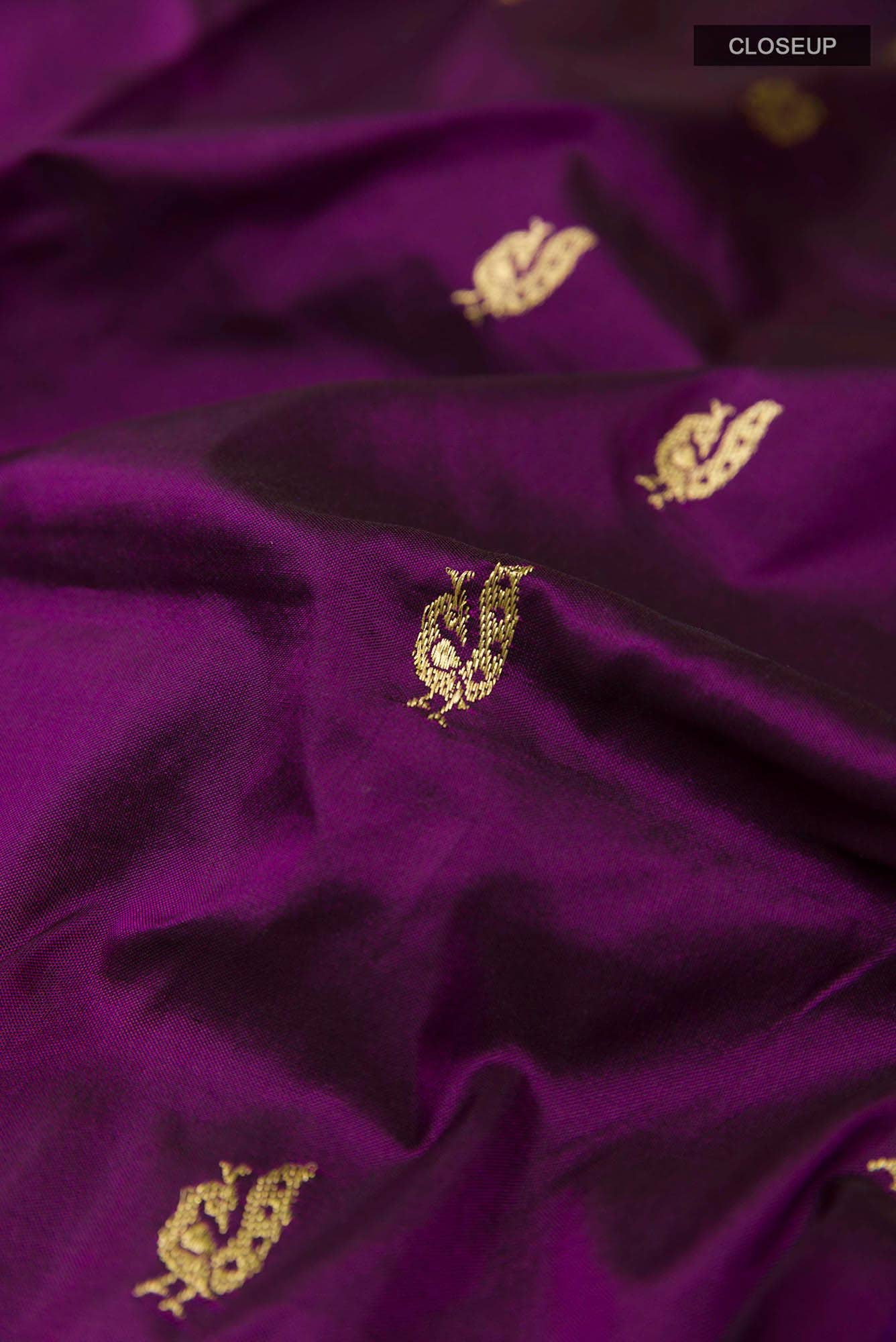 Purple Paithani Silk Saree