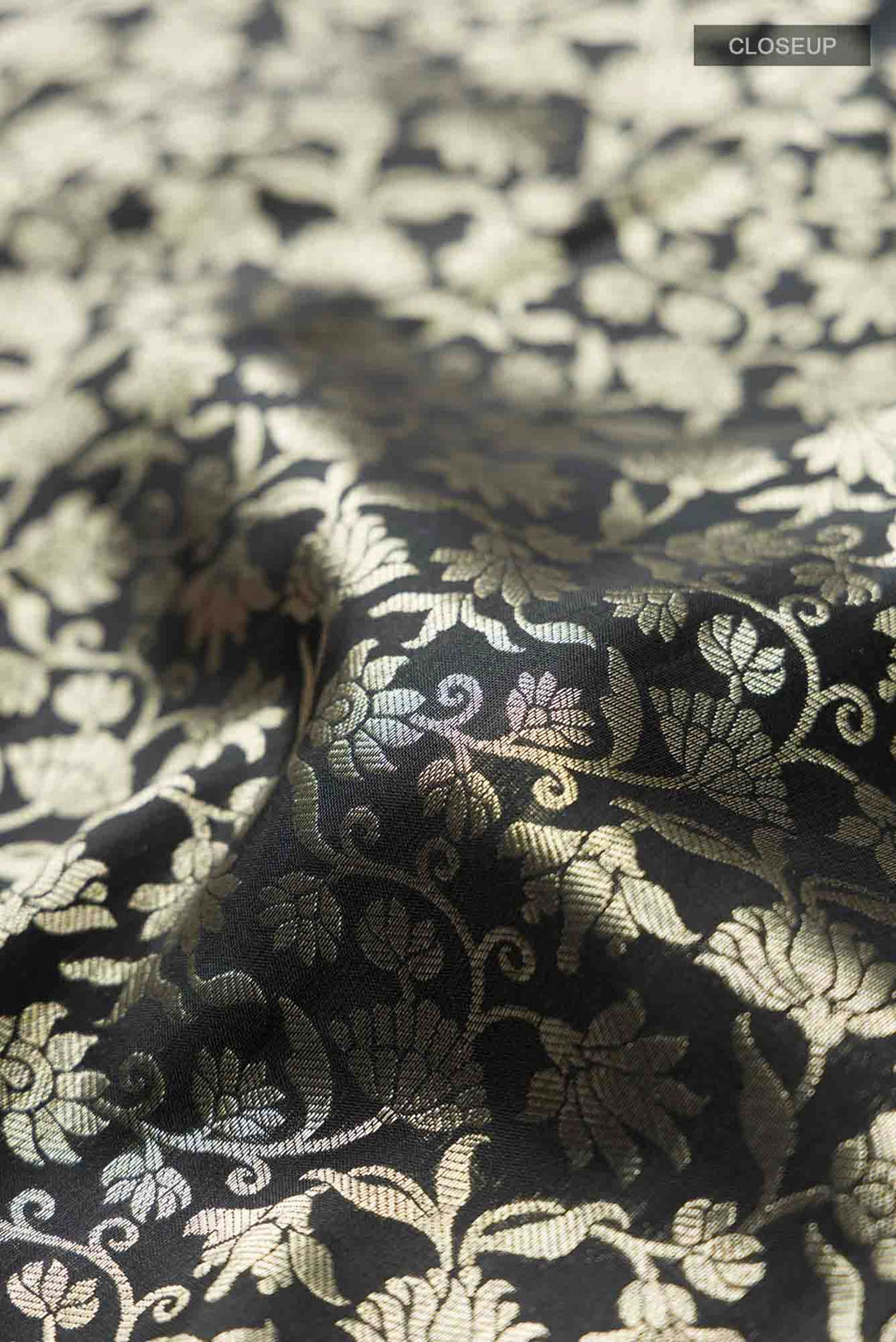 Black Kanchipuram Silk Saree