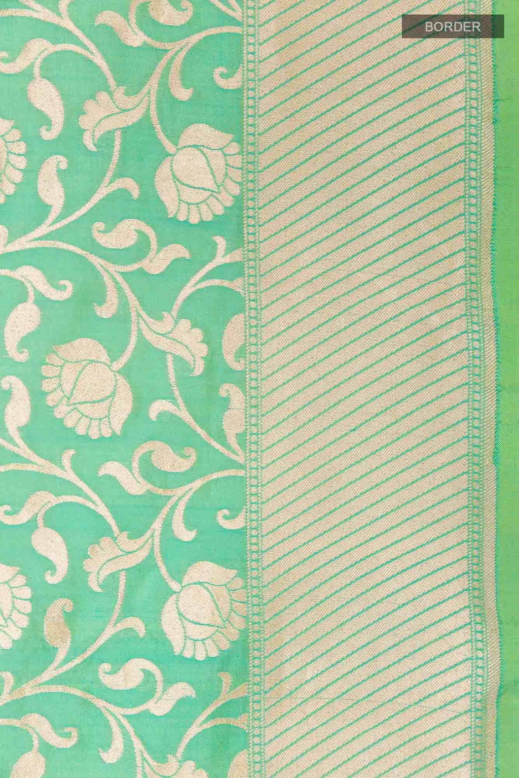 Green Blended Banarasi Silk Saree