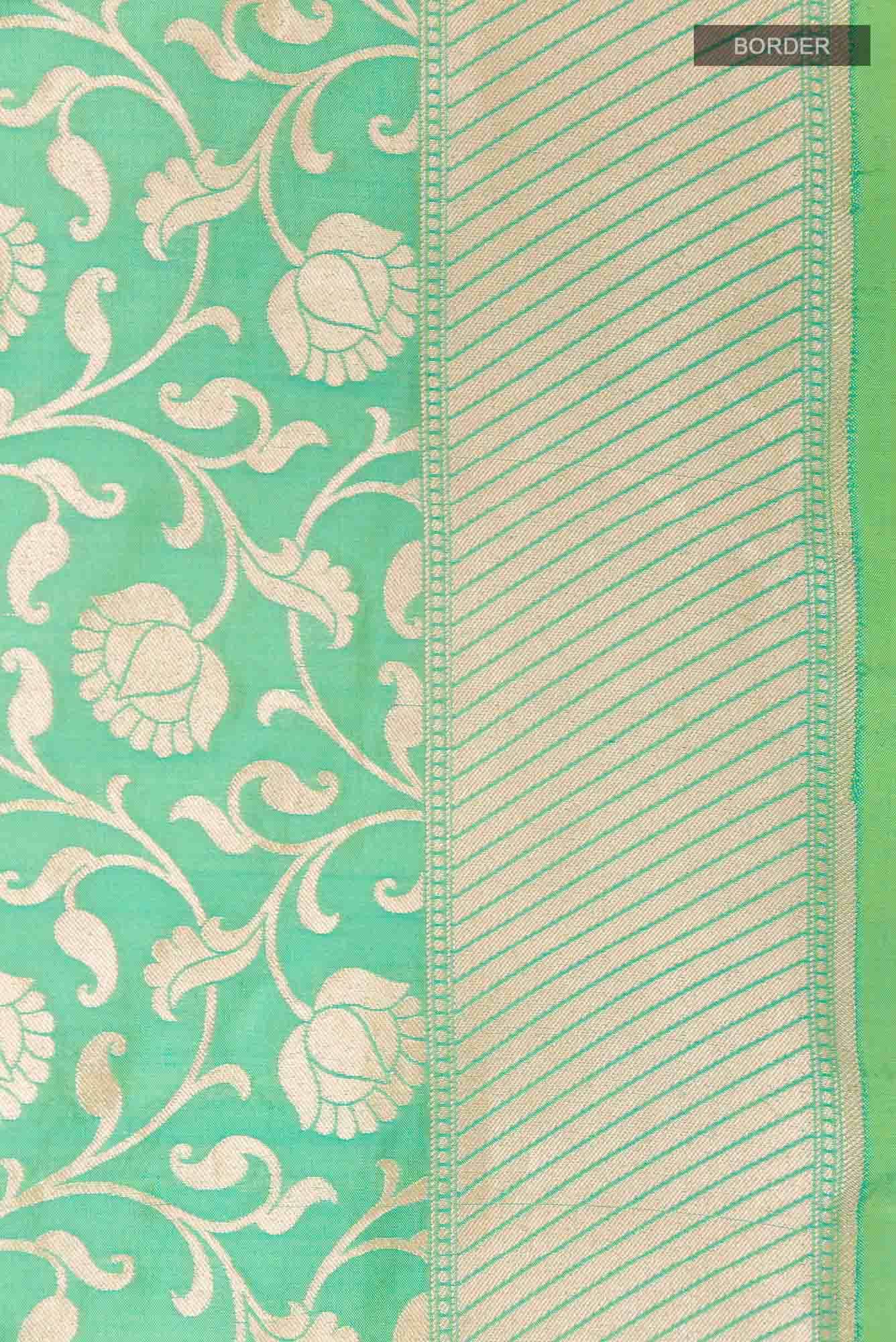 Green Blended Banarasi Silk Saree