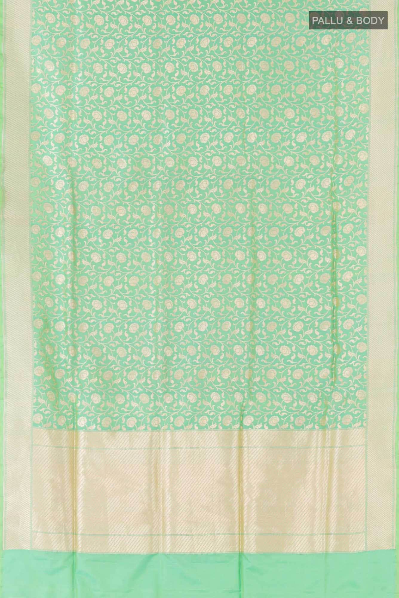Green Blended Banarasi Silk Saree