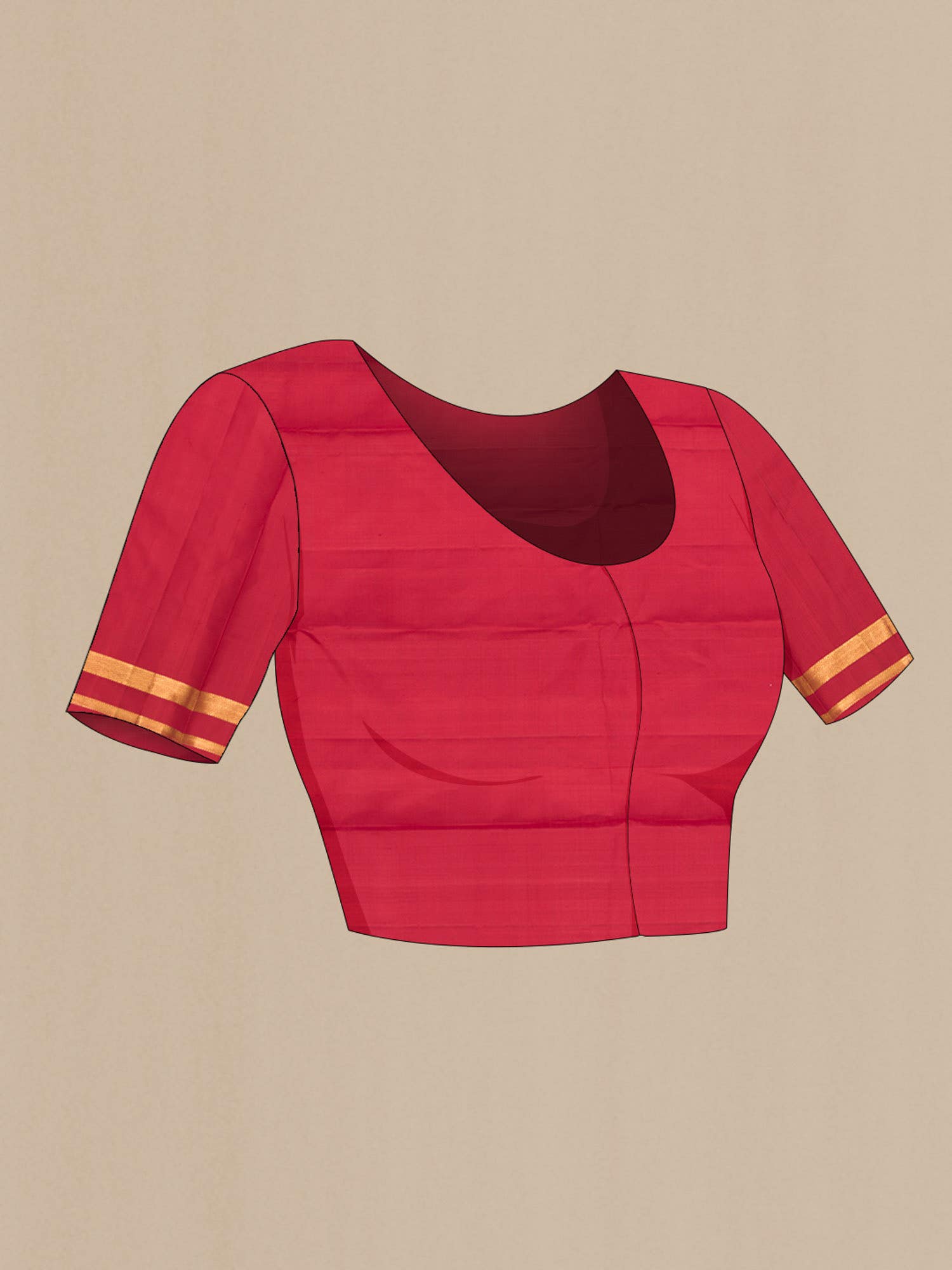 Red Kanchipuram Silk Saree