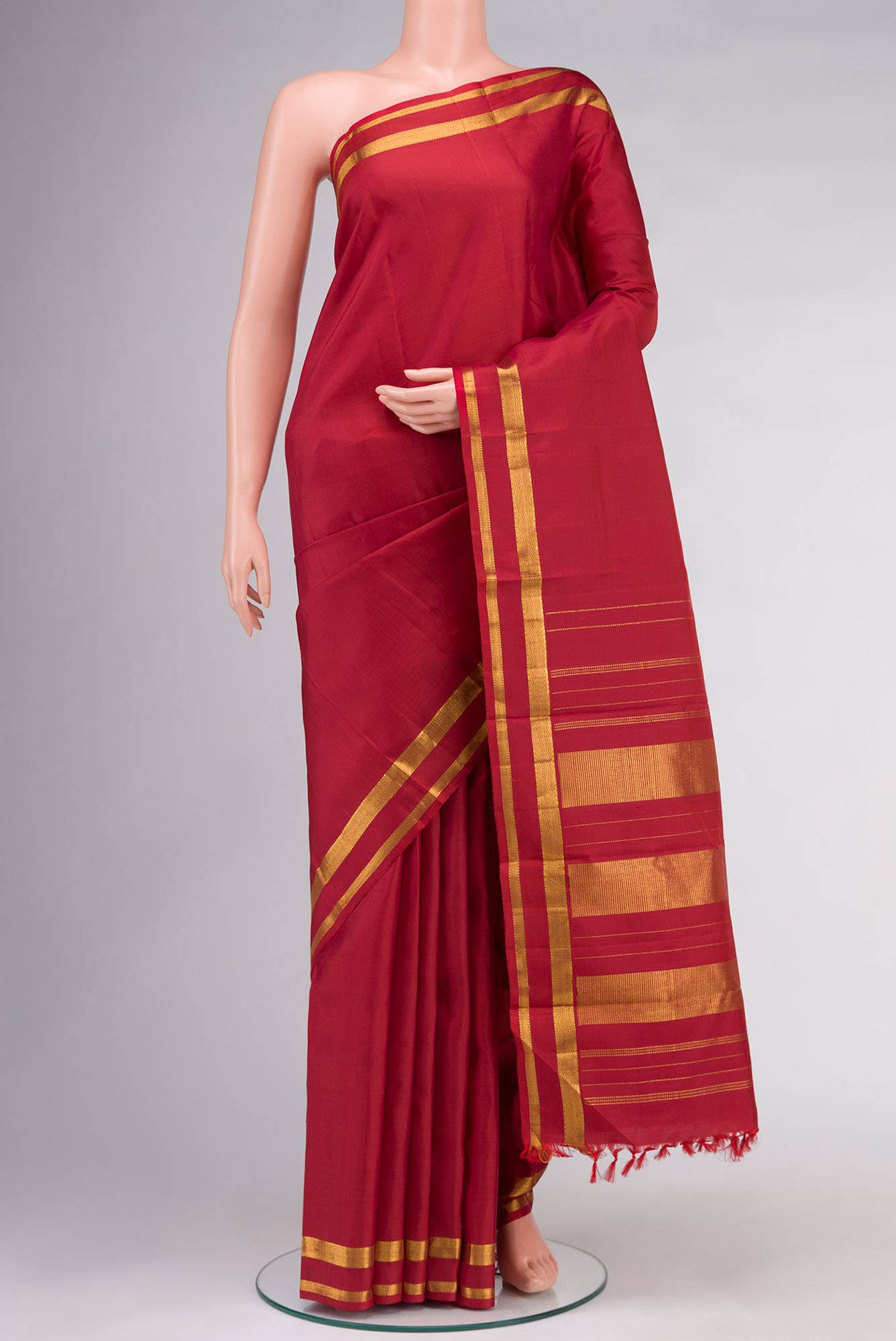 Red Kanchipuram Silk Saree