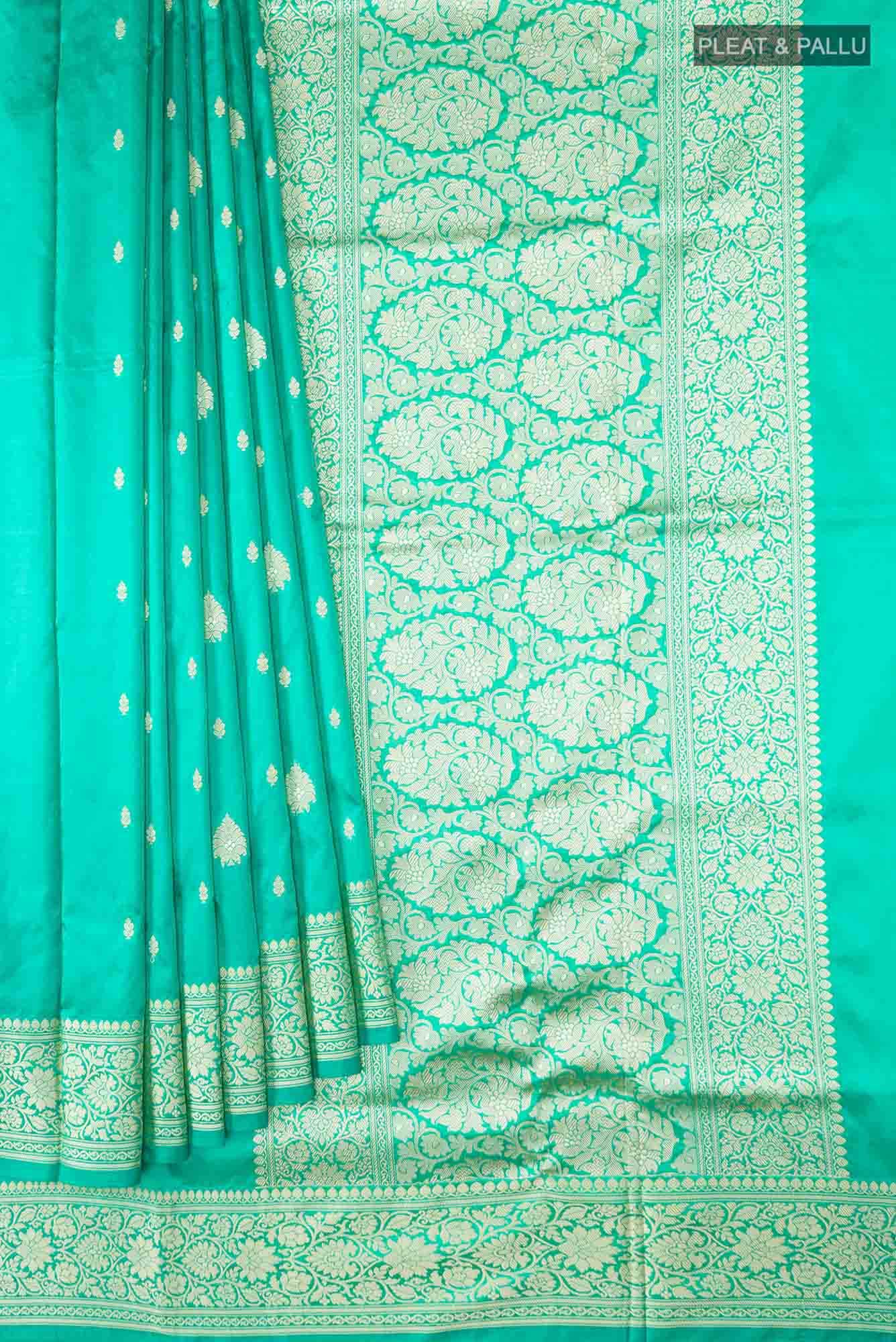 Green Banarasi Silk Saree