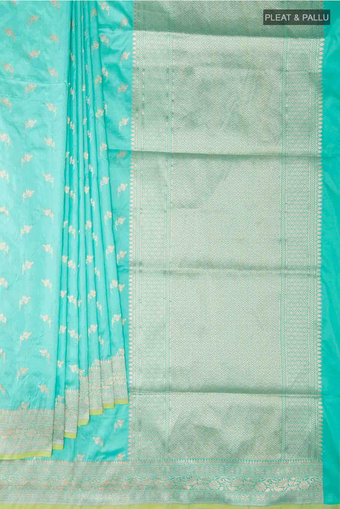 Blue Banarasi Silk Saree