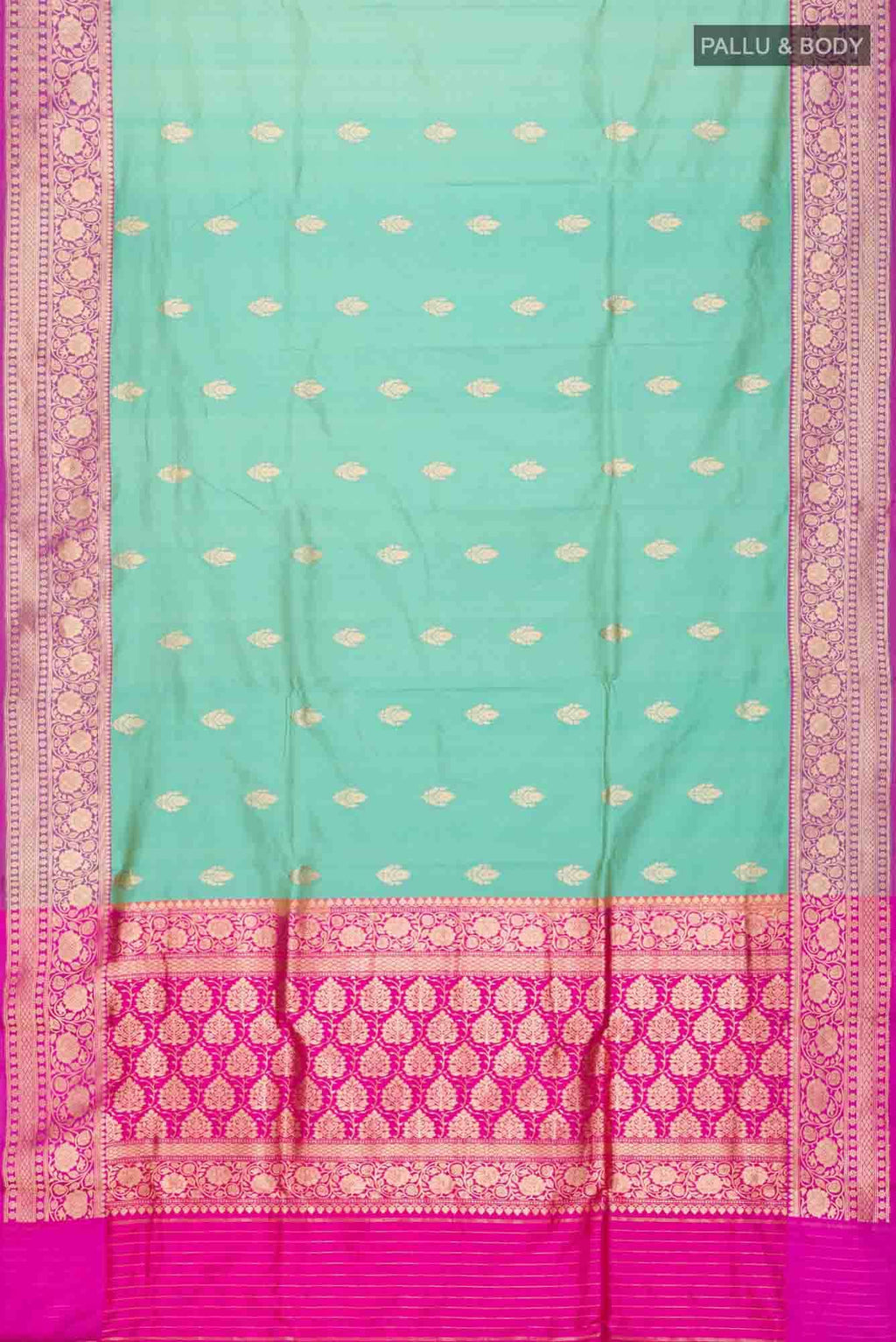 Green Banarasi Katan Silk Saree