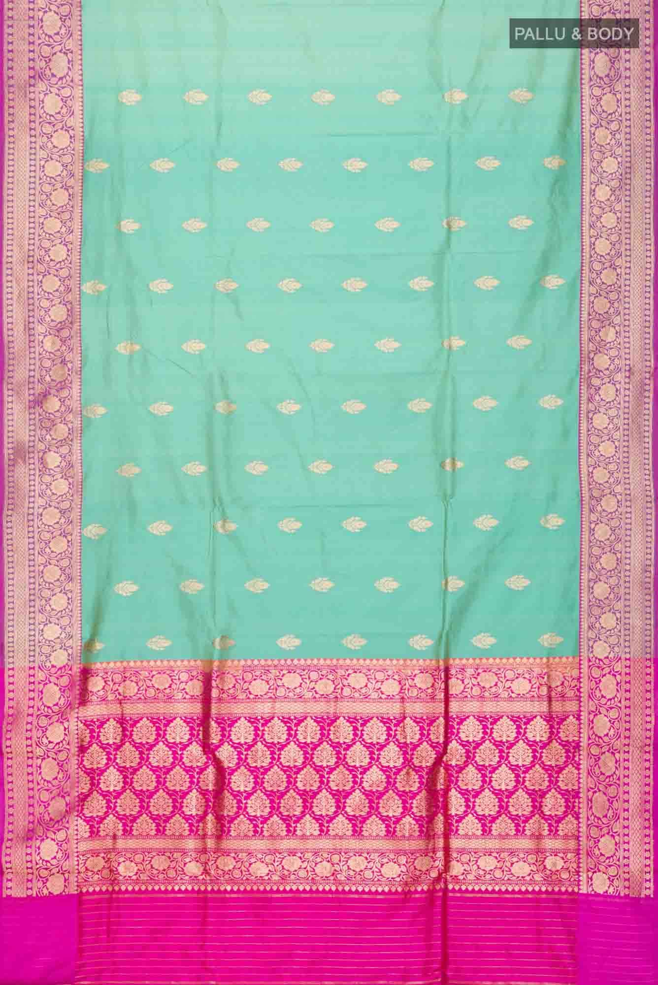 Green Banarasi Katan Silk Saree