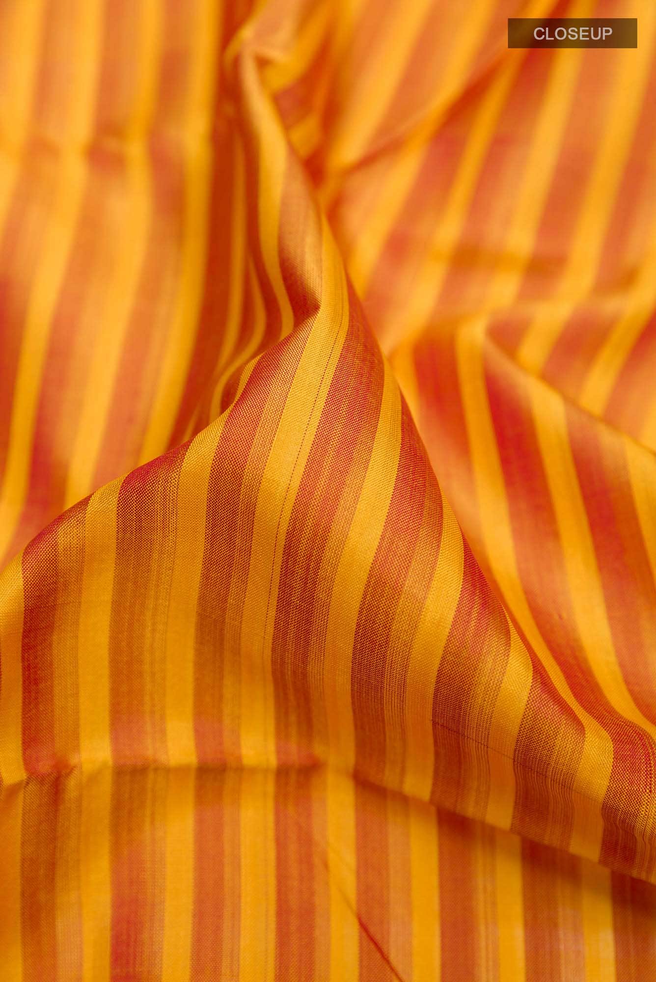 Mustard Kanchipuram Silk Saree