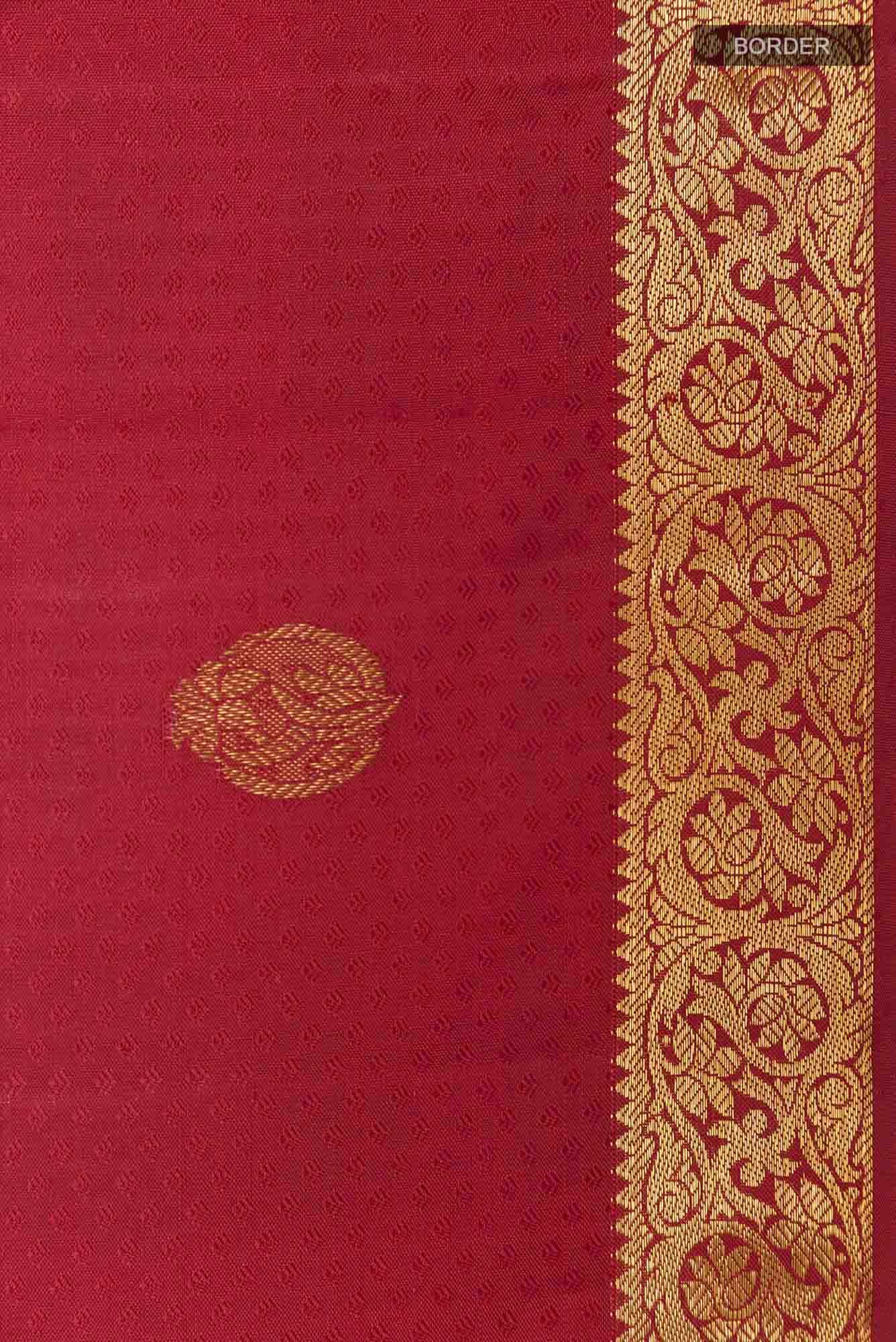 Maroon Kanchipuram Silk Saree
