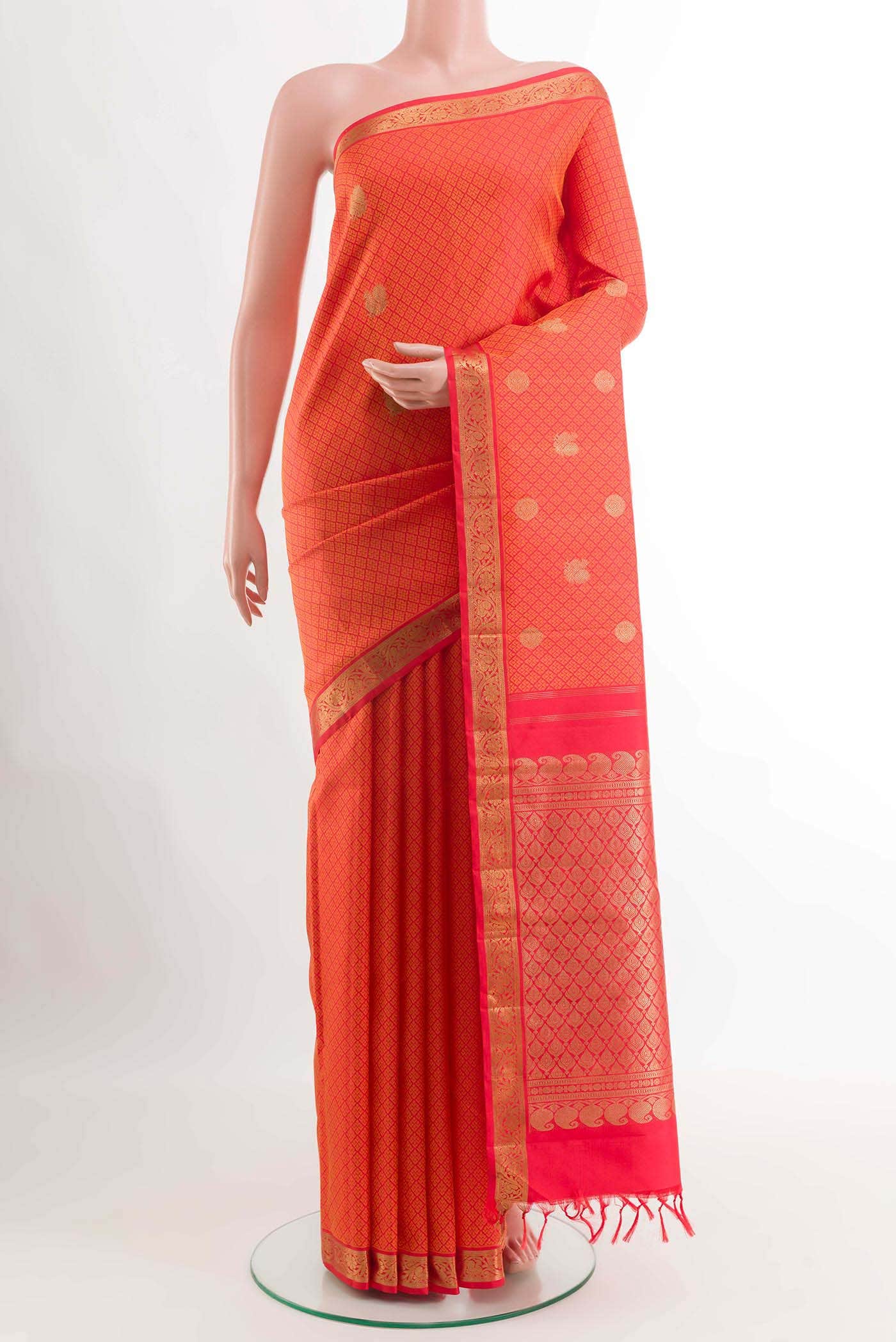 Red Kanchipuram Silk Saree
