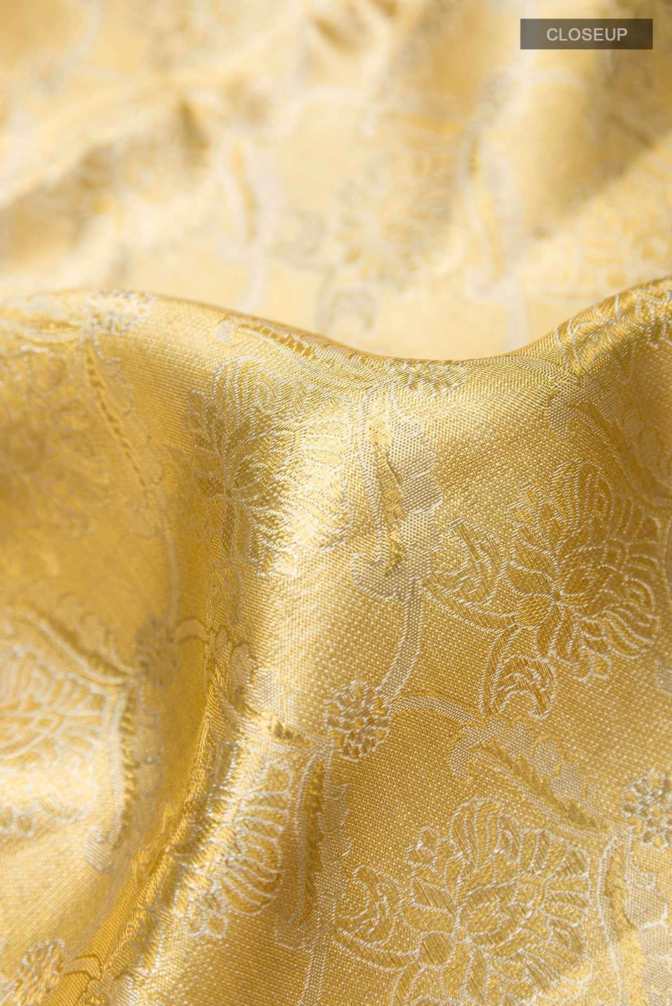 Gold Kanchipuram Tissue Silk Saree