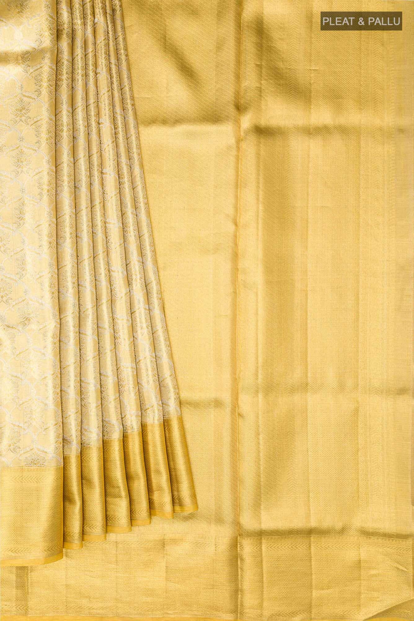 Gold Kanchipuram Tissue Silk Saree