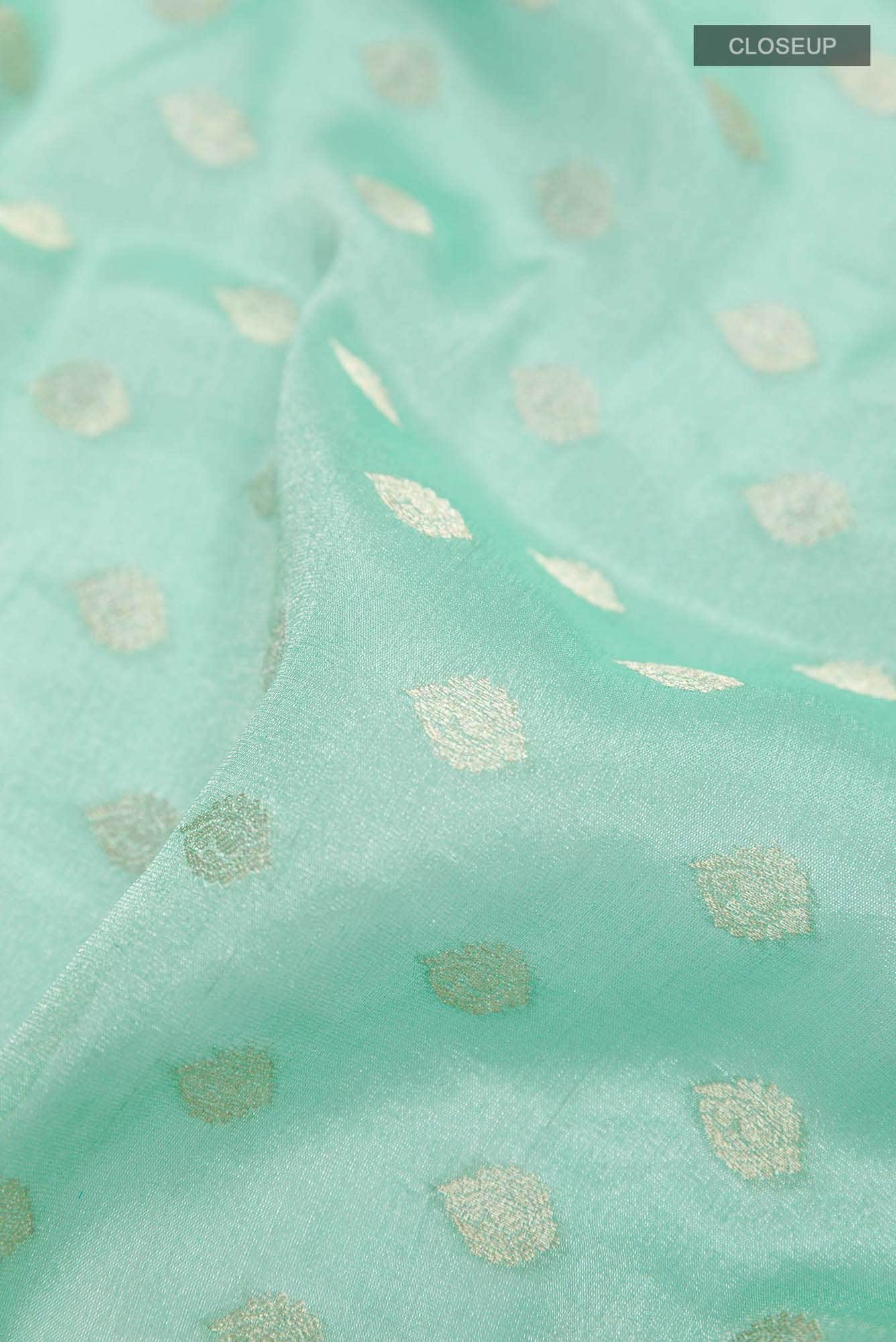 Light Blue Georgette Saree