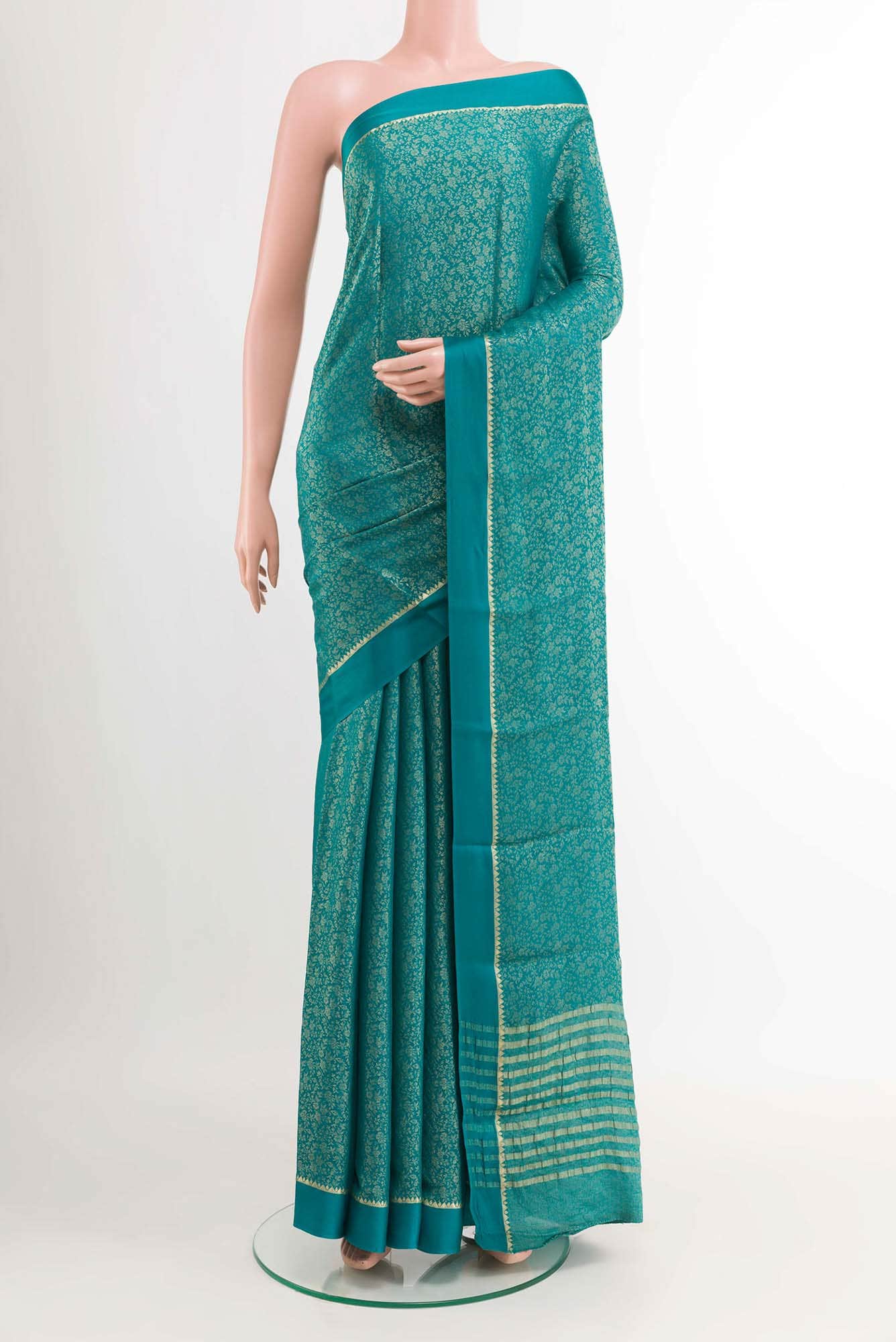 Blue Georgette Saree