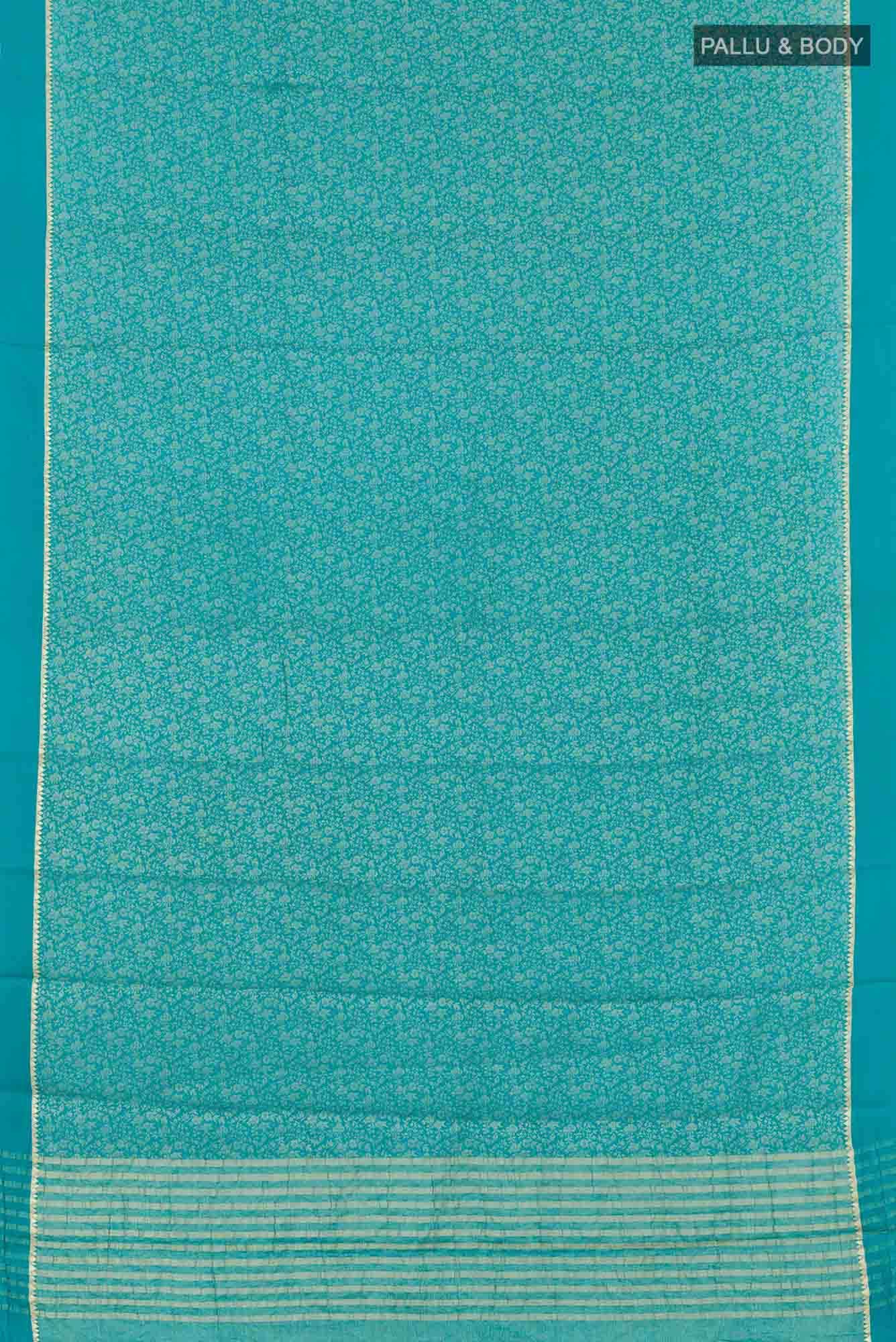 Blue Georgette Saree